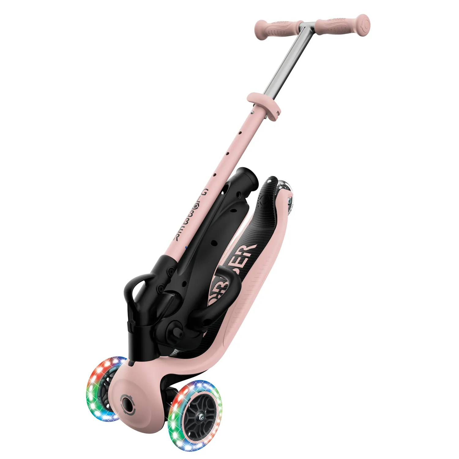 Globber GO-UP Flip Lights sparkcykel 3in1 sadel