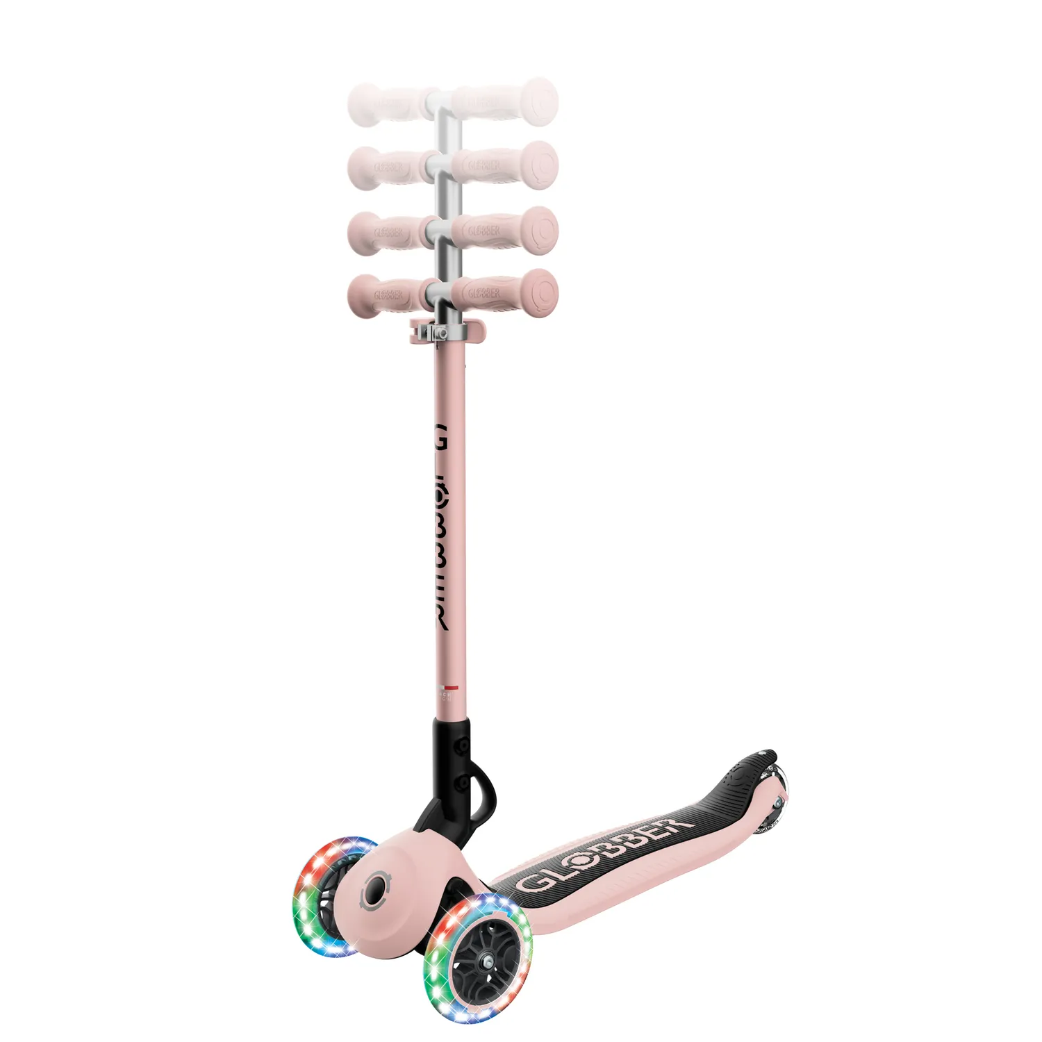 Globber GO-UP Flip Lights sparkcykel 3in1 sadel