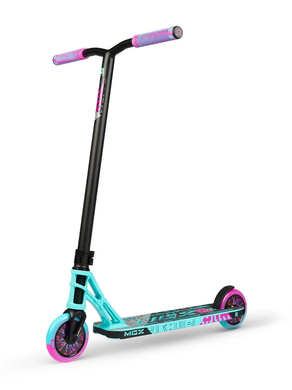 Madd Gear MGX P1 sparkcykel Teal Pink nybörjare