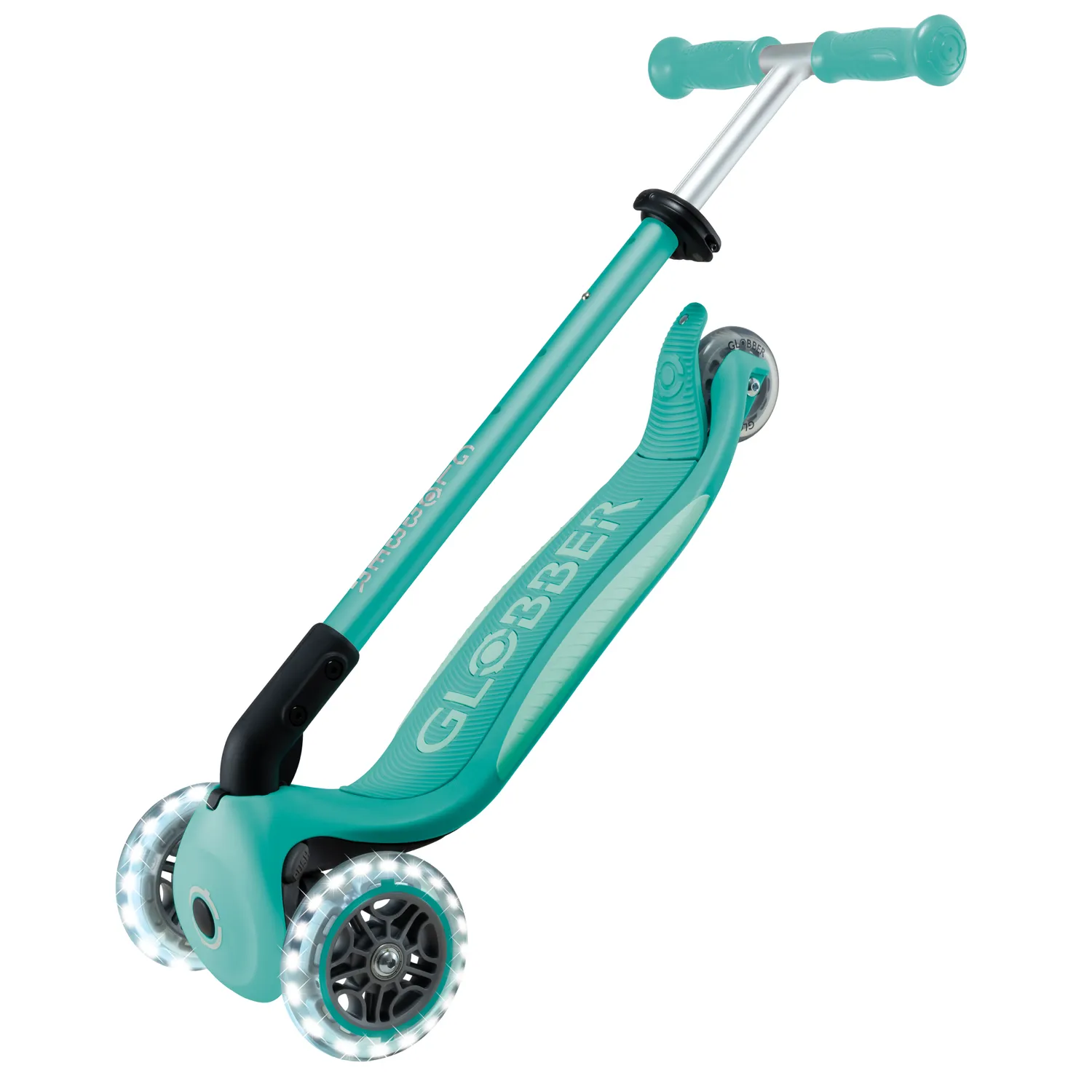 Globber Elite Lights sparkcykel barn 3-9 år lysande hjul