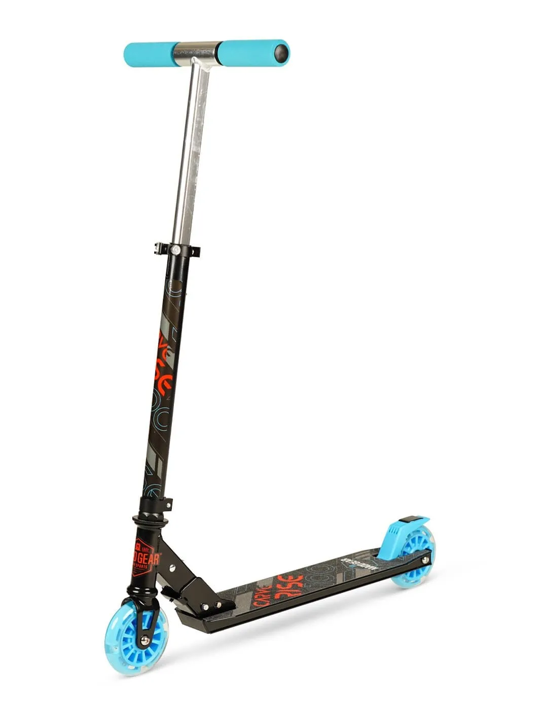MGP Rize 100 sparkcykel svart blå med lysehjul från 3 år