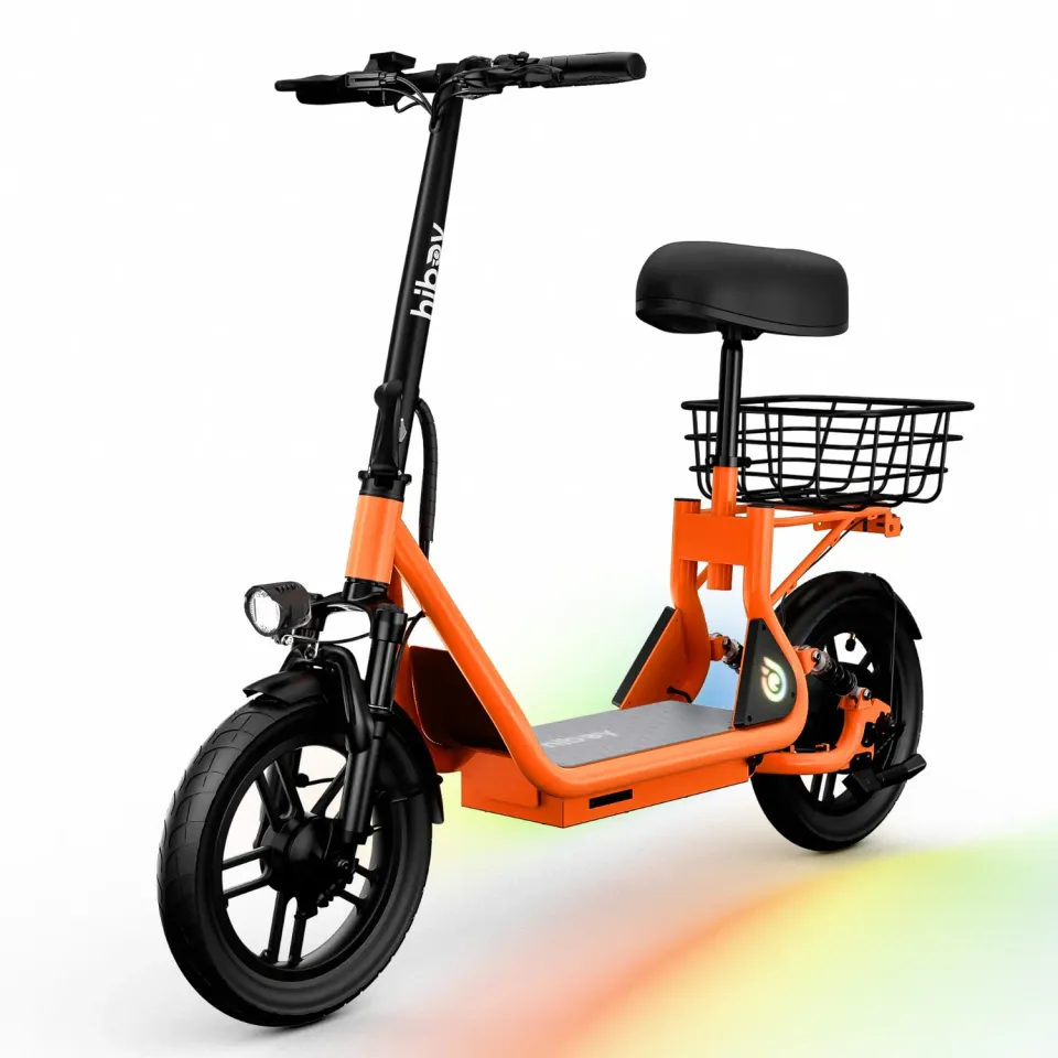 Hiboy Q2 elscooter med sadel vuxen orange