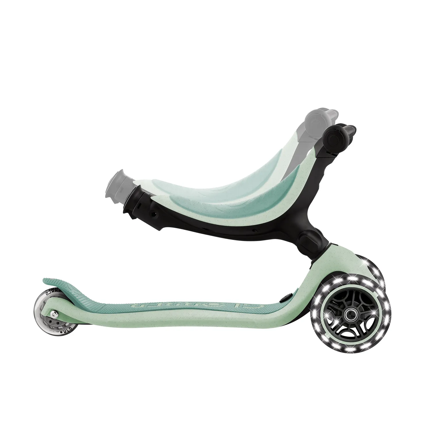Globber Go-Up Active Lights sparkcykel sunshine