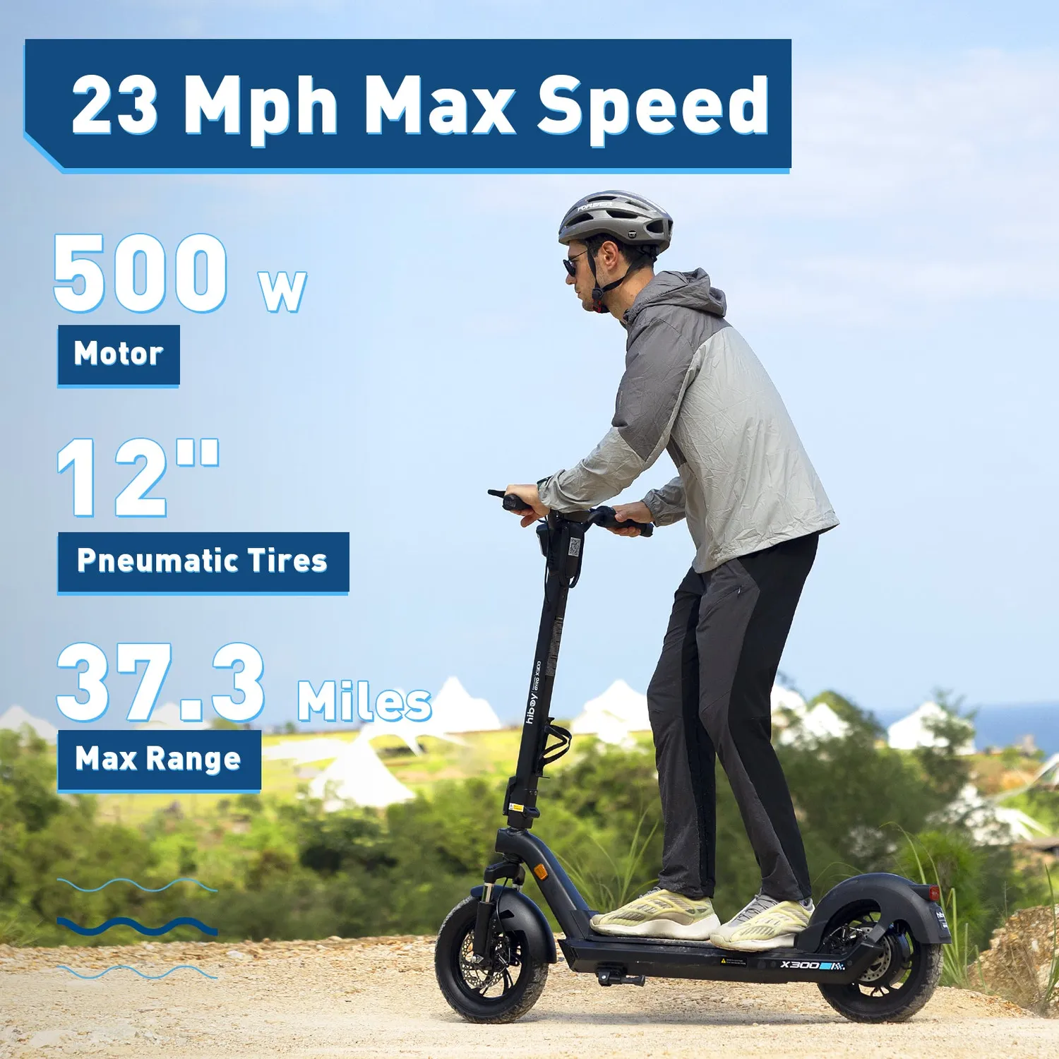 Hiboy X300 elsparkcykel 12 tum komfort