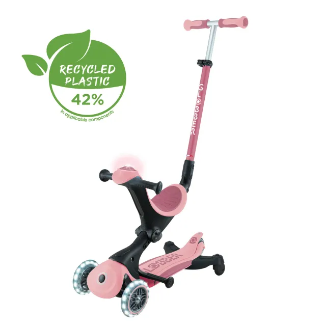 Globber Go-Up Deluxe Lights 360 sparkcykel sits
