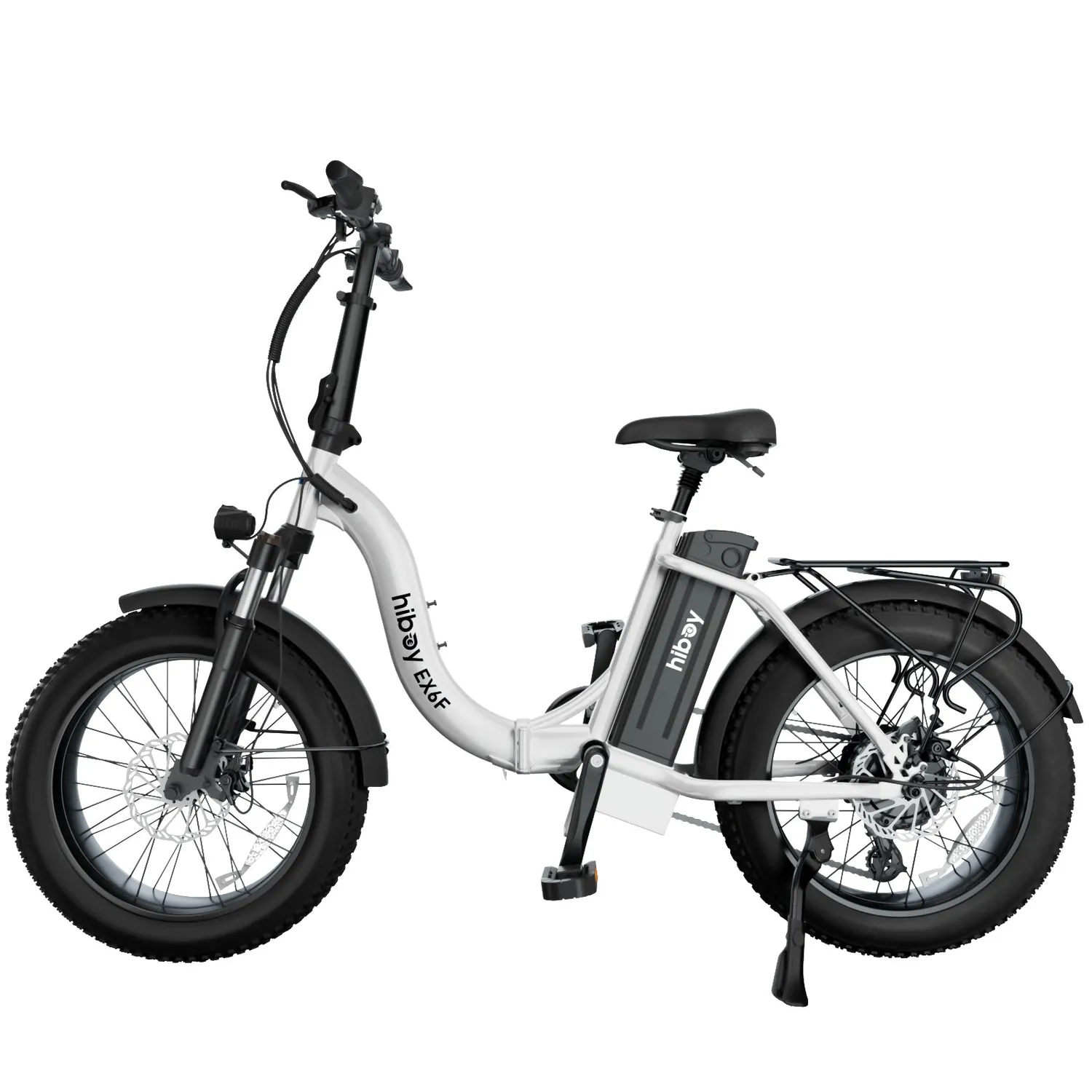 Hiboy EX6F vikbar elcykel marinblå låg ram