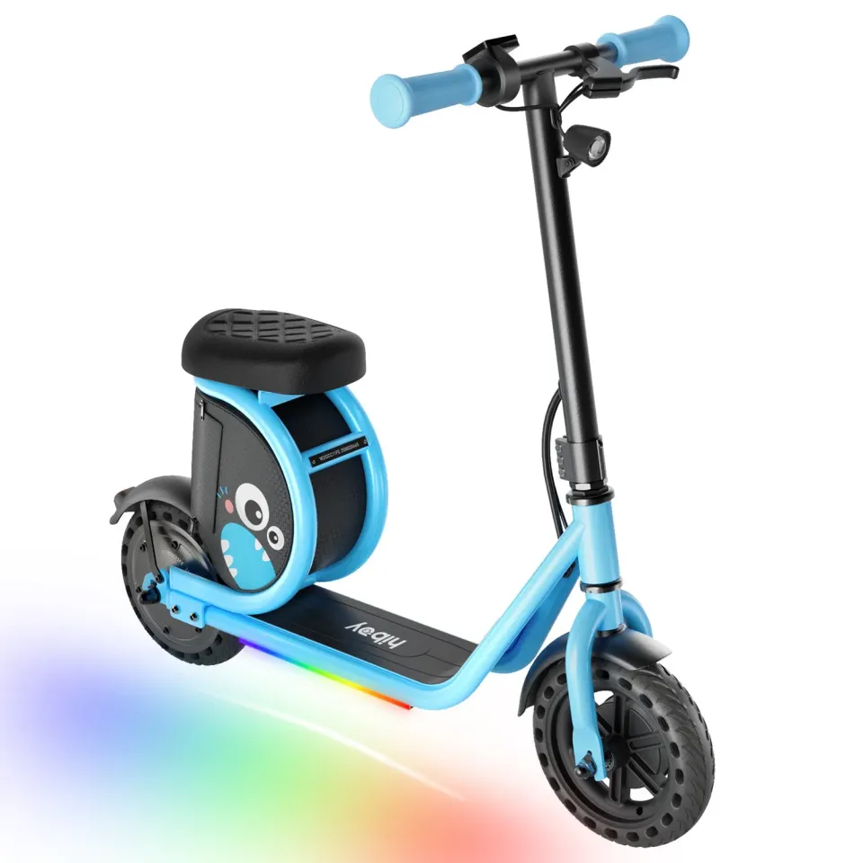 Hiboy Joy Haul elsparkcykel barn 5–8 år med hajväska