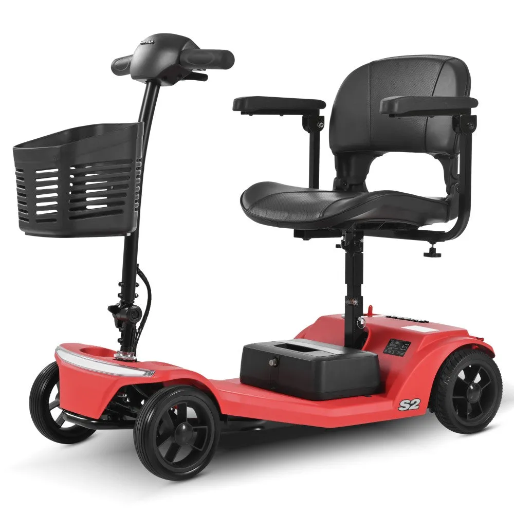 AOVO S2 elscooter svart hopfällbar promenad