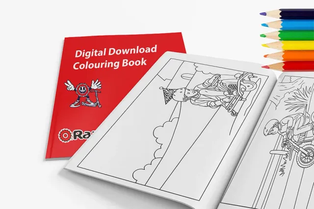 Razor Colouring Pack målarbilder digitalt