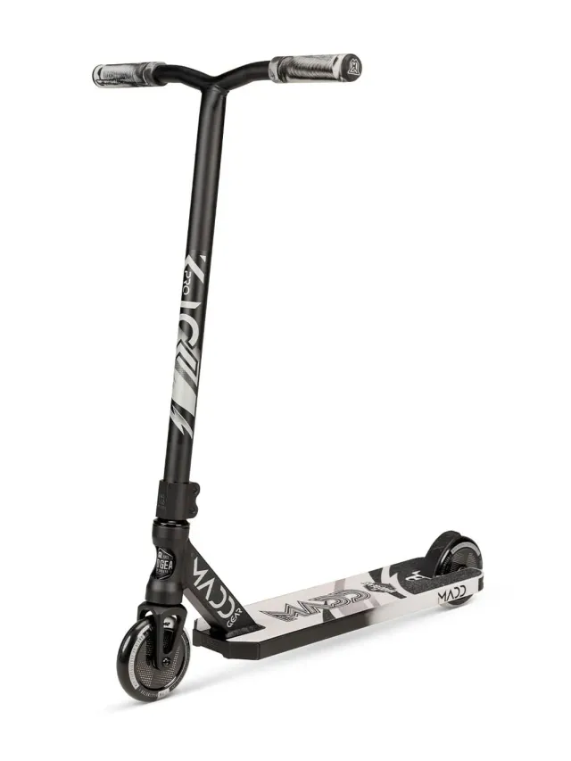 MG Kick Pro sparkcykel 5 tum svart grå lätt