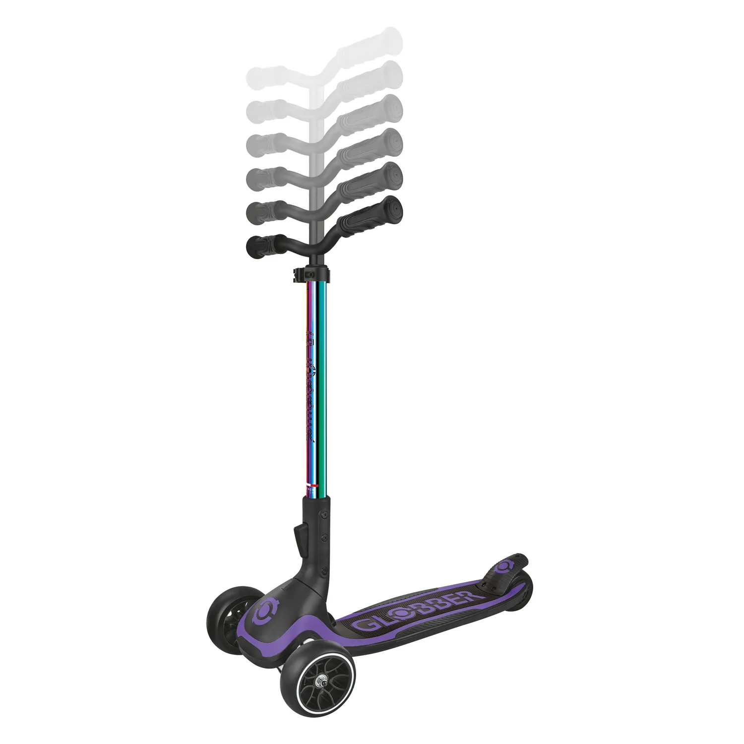 Globber Ultimum sparkcykel 3 hjul justerbar sväng