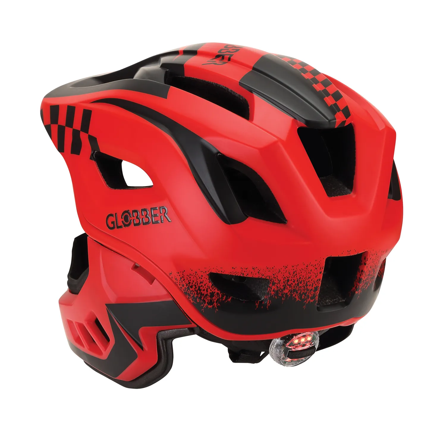 Globber Racing hjälm XS/S 48-53 cm fullface LED