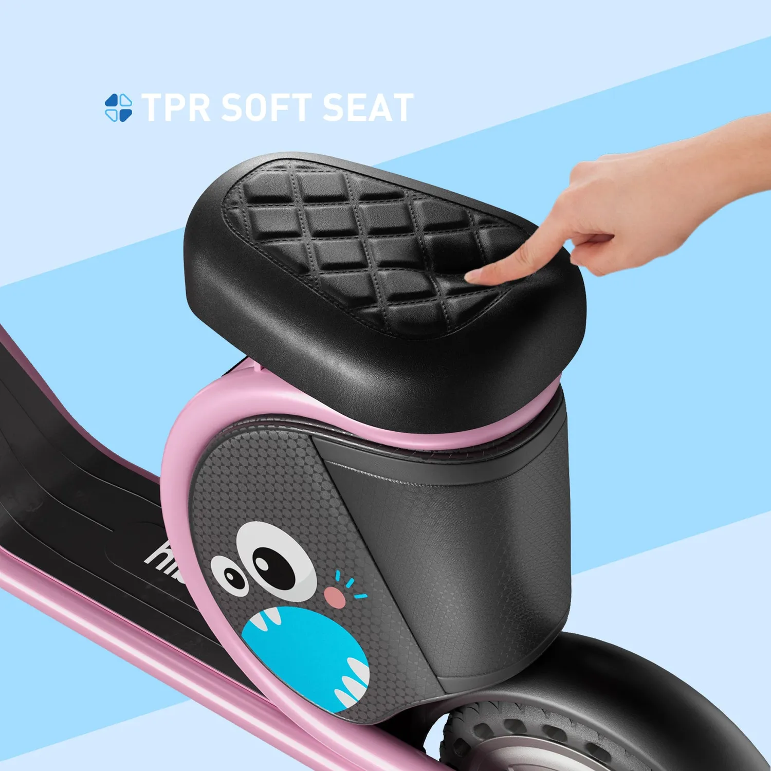 Hiboy Joy Haul elsparkcykel barn 5–8 år med hajväska