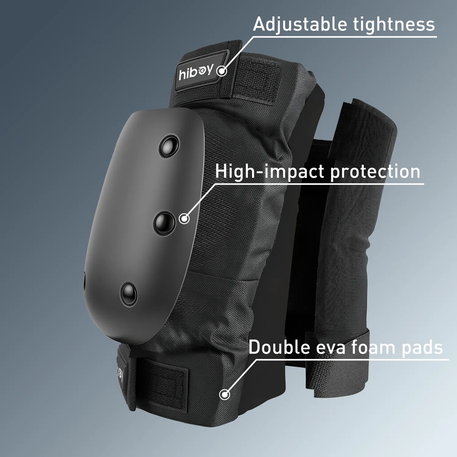 Hiboy 3-in-1 skyddsset knä armbåge handled storlek M EVA