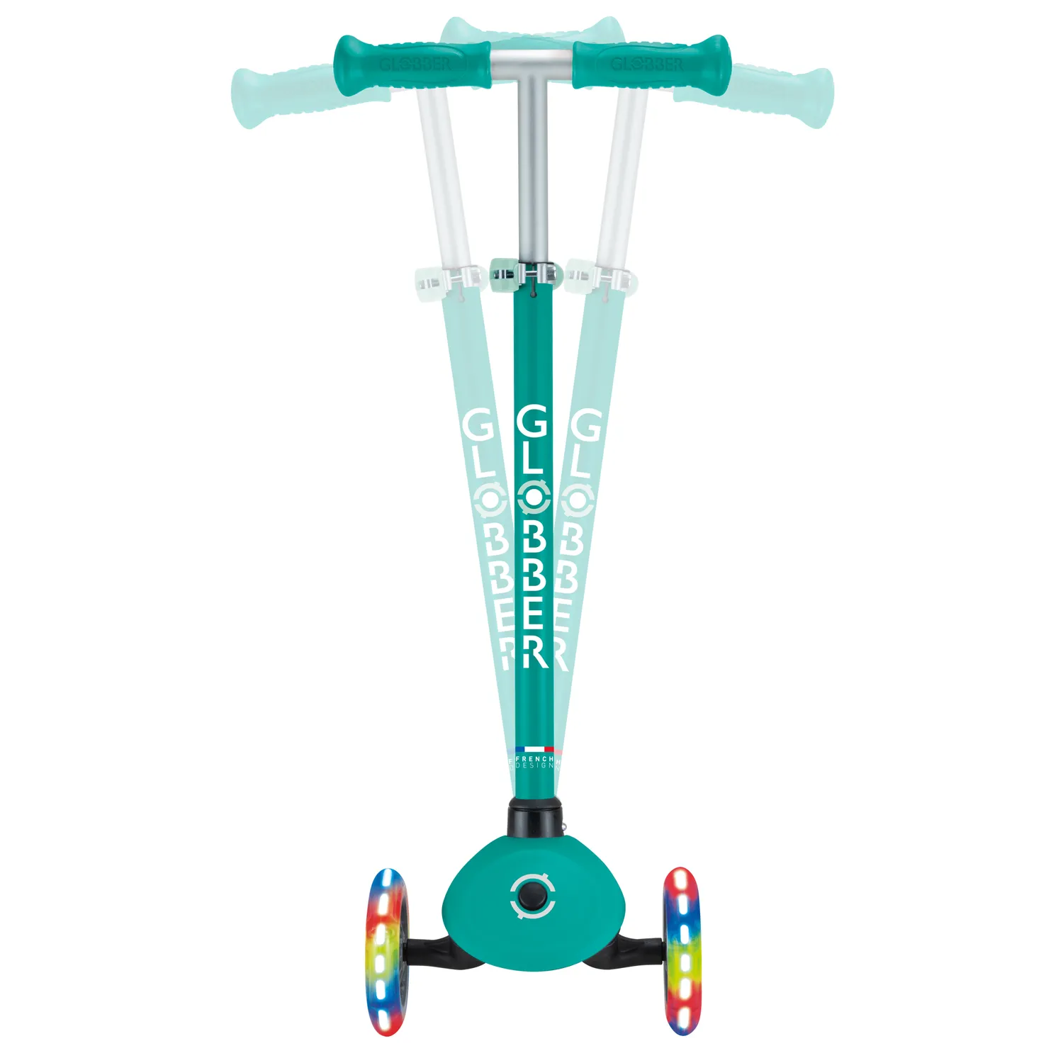 Globber Primo Lights sparkcykel 3-hjulig lysande hjul