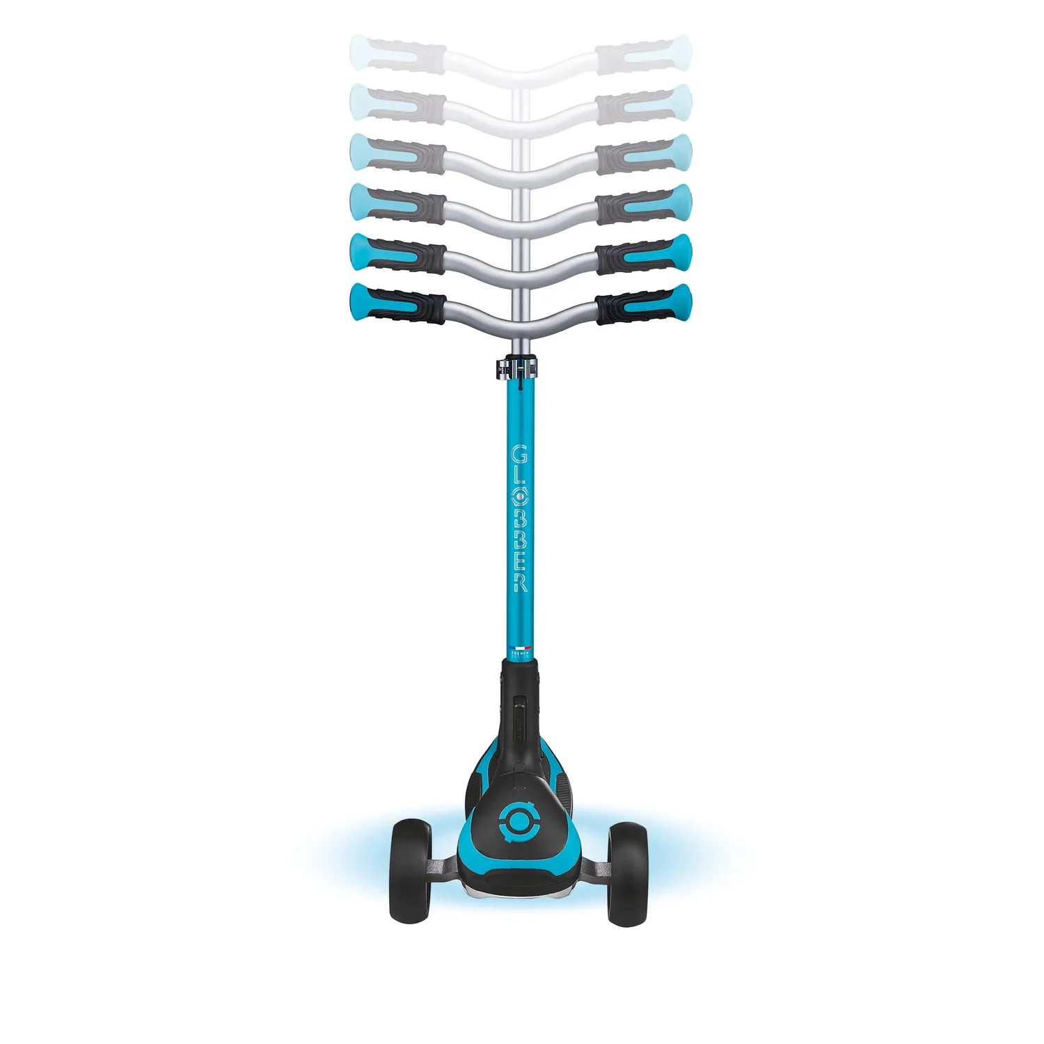 Globber Ultimum Lights trehjulig sparkcykel LED-däck