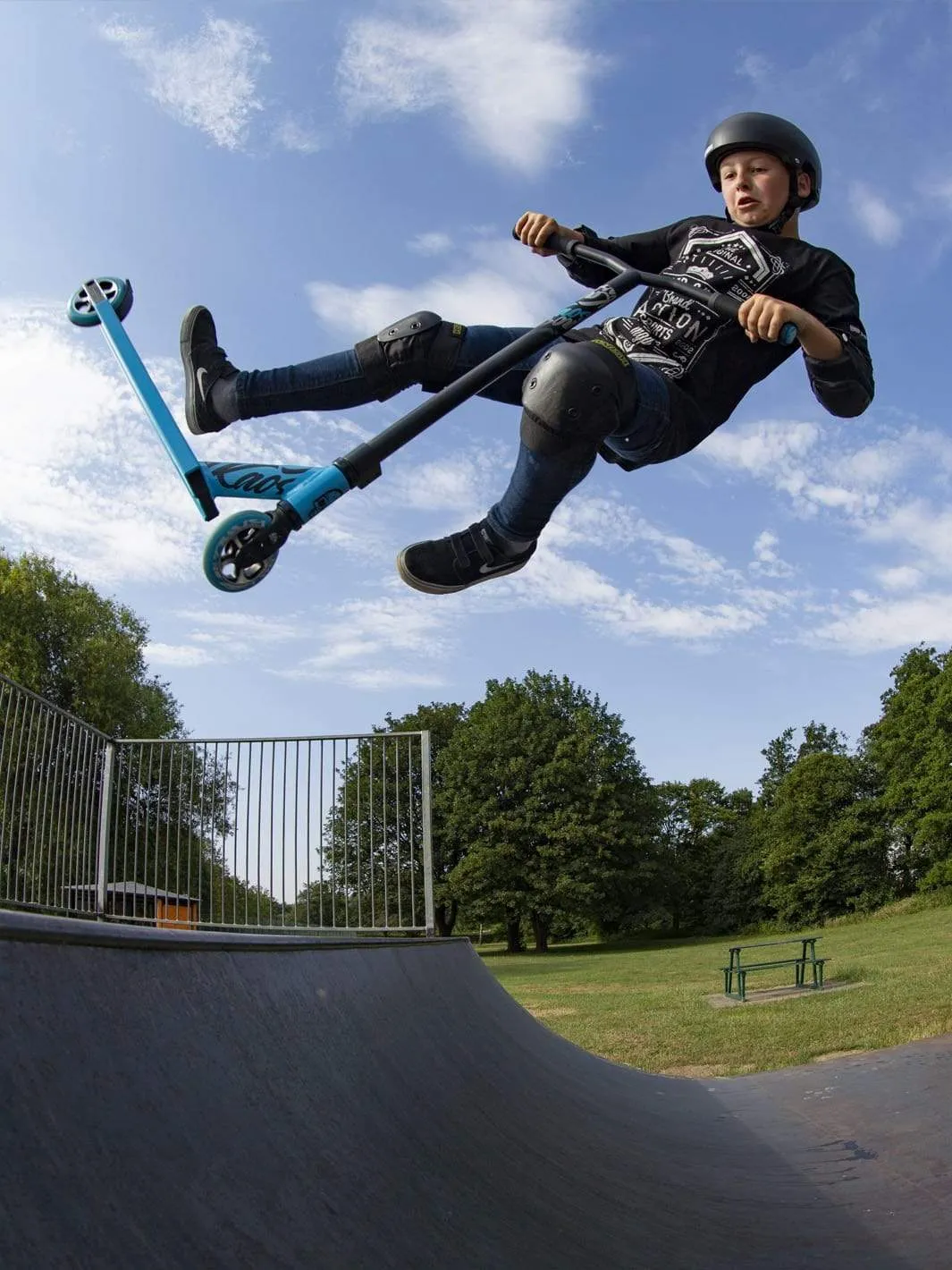 Madd Gear Kick Extreme stunt sparkcykel teal-orange 100 kg
