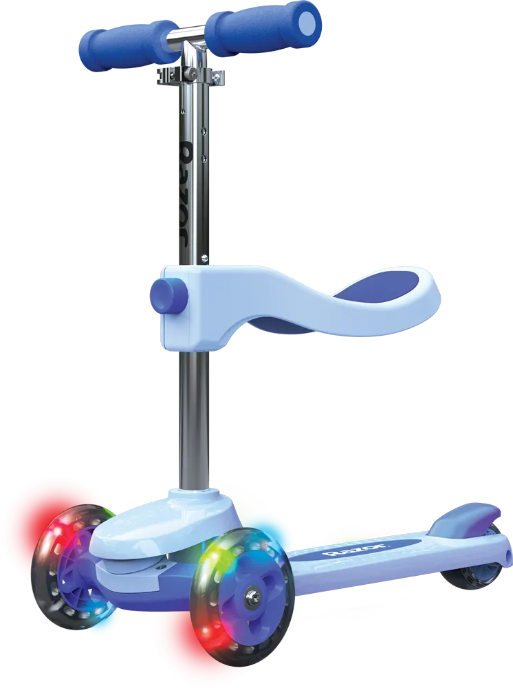 Razor Rollie sparkcykel blå 3-hjul sitt