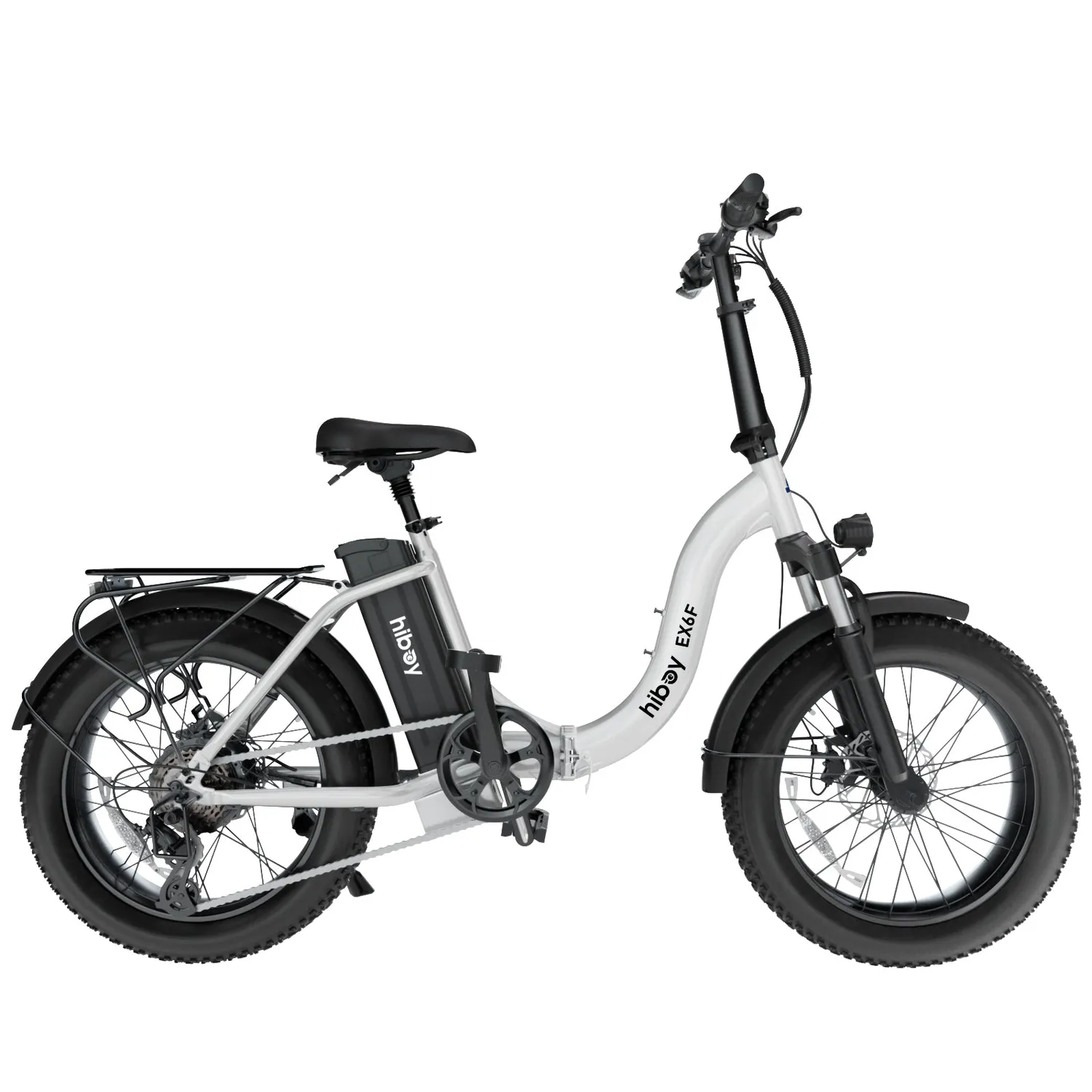Hiboy EX6F vikbar elcykel marinblå låg ram
