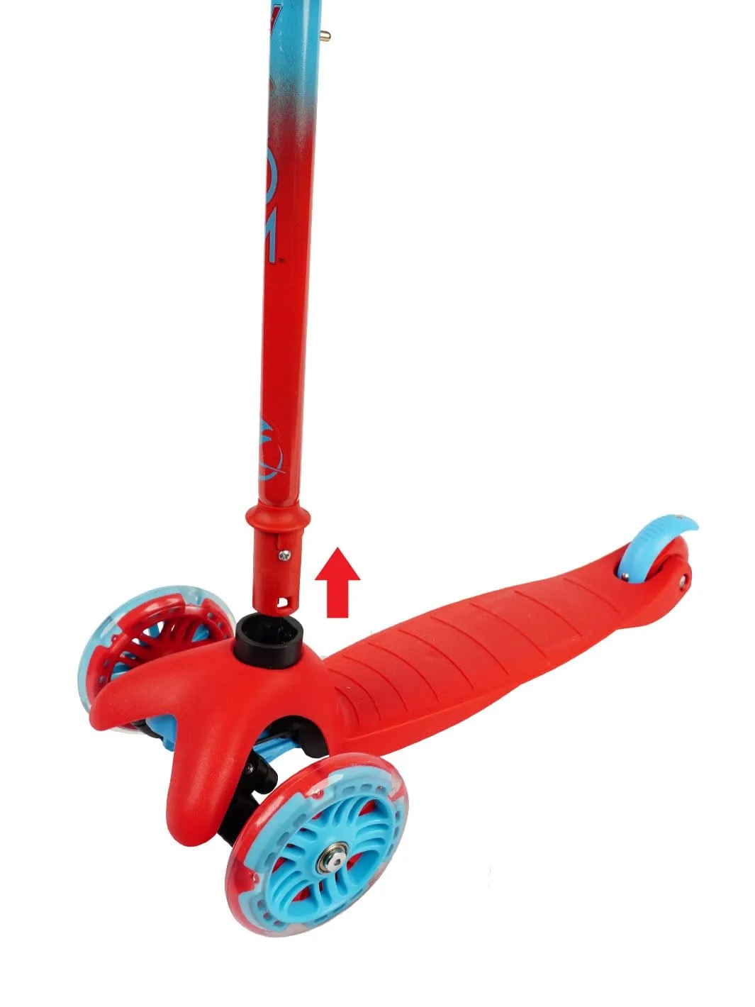 Zycom Zipper sparkcykel 3-hjul röd blå med hjälm