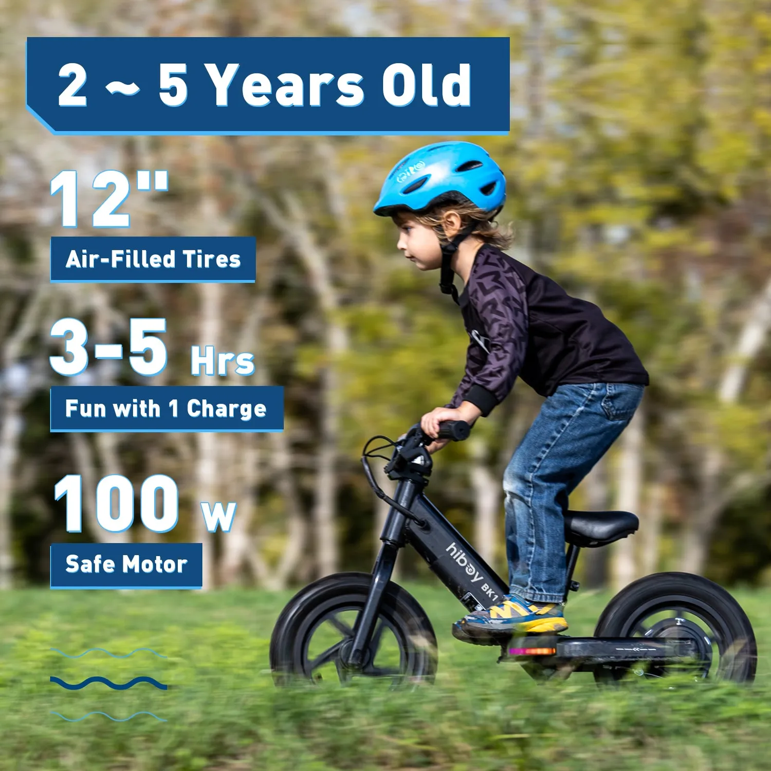 Hiboy BK1 balanscykel el Svart 2-5 år