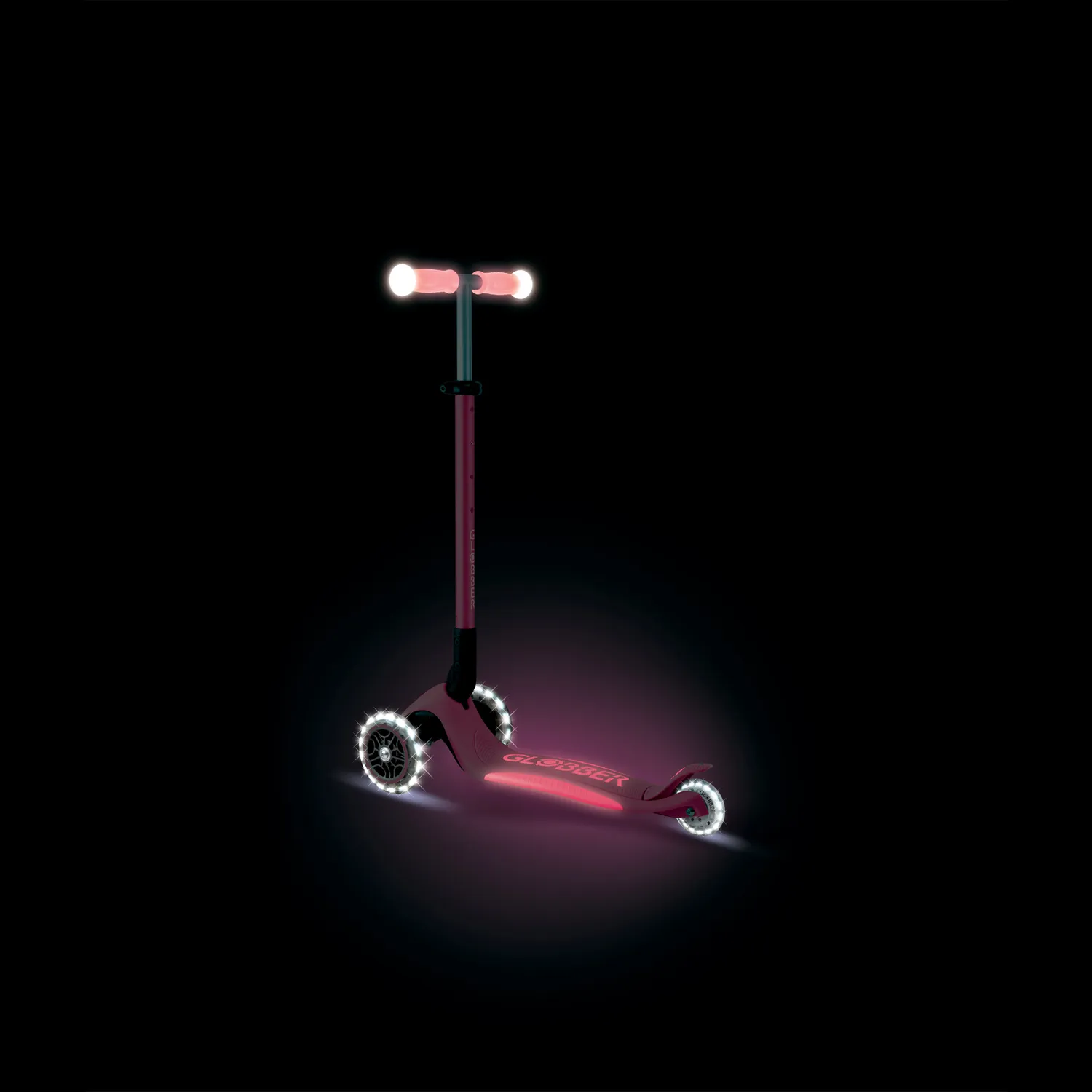 Globber Elite Lights Glow sparkcykel självlysande 3-hjul