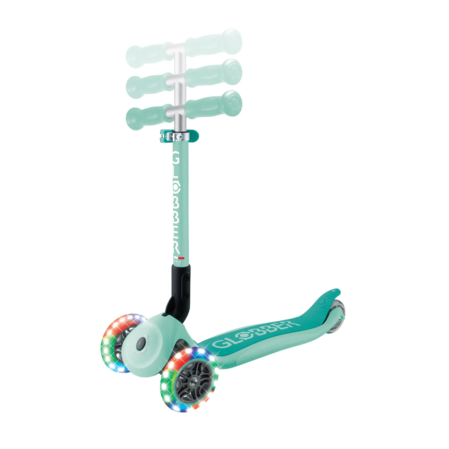Globber Junior Foldable Lights sparkcykel vikbar LED