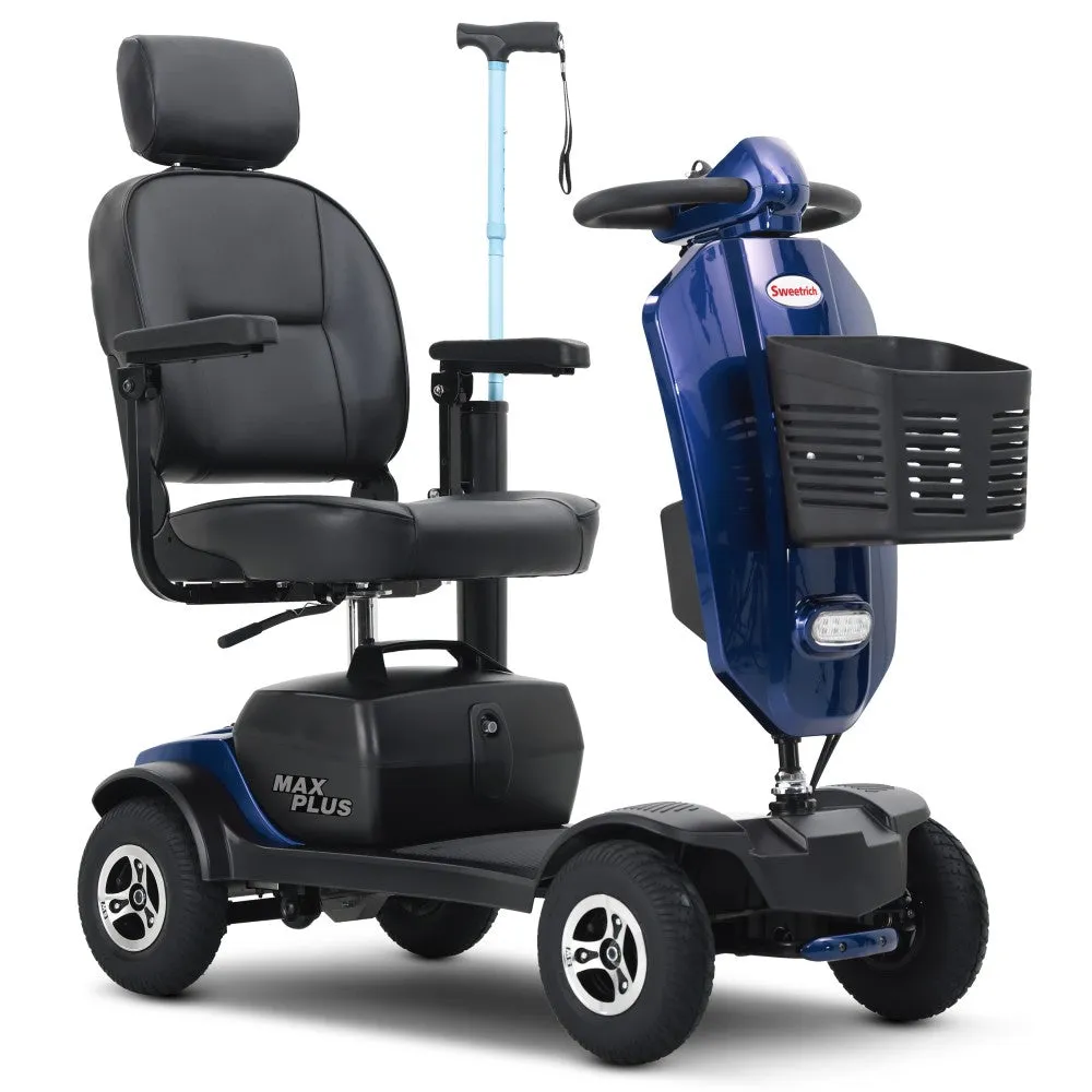 AOVO Max Plus promenadscooter blå 25 km räckvidd