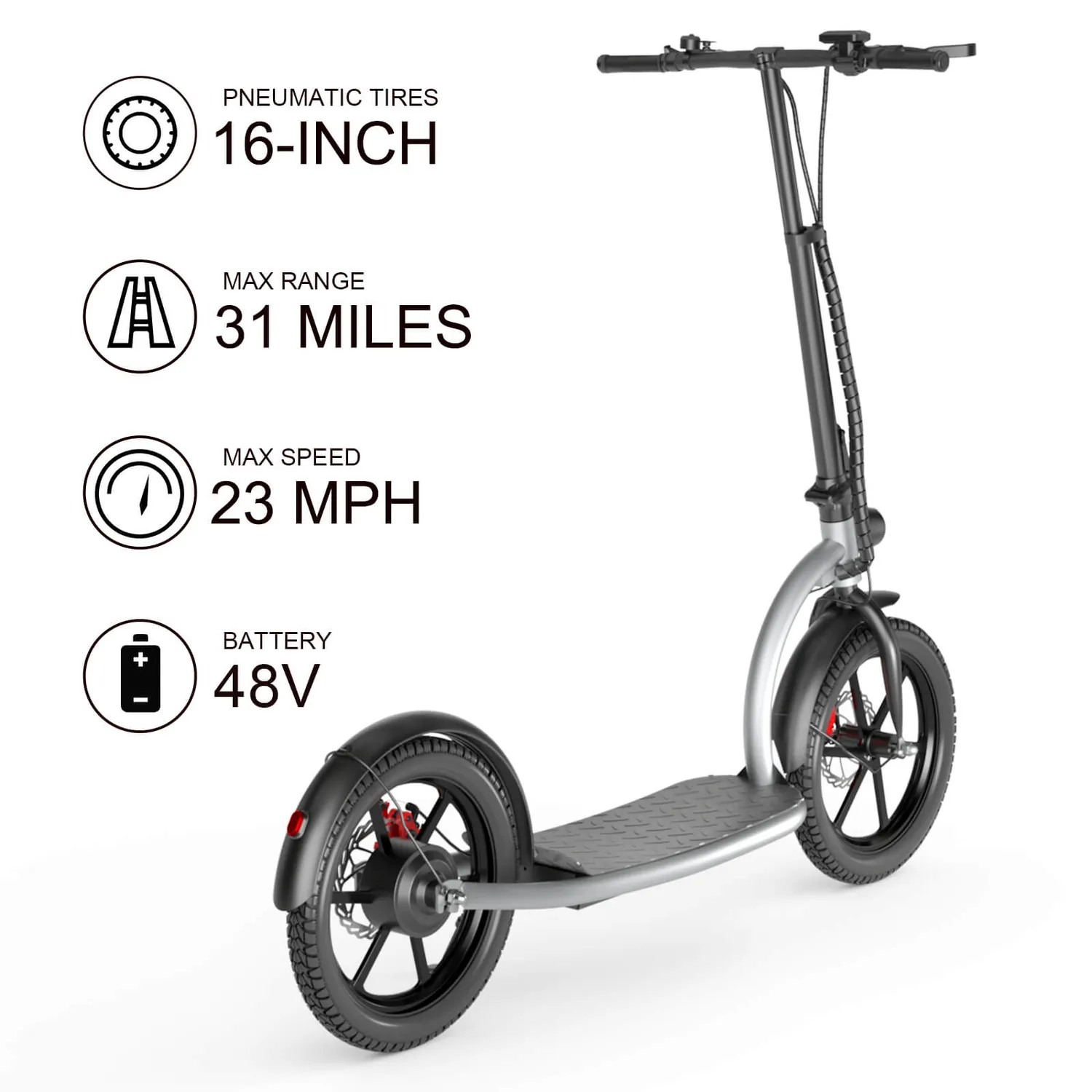 Hiboy VE1 Pro elsparkcykel 16 tum storhjul