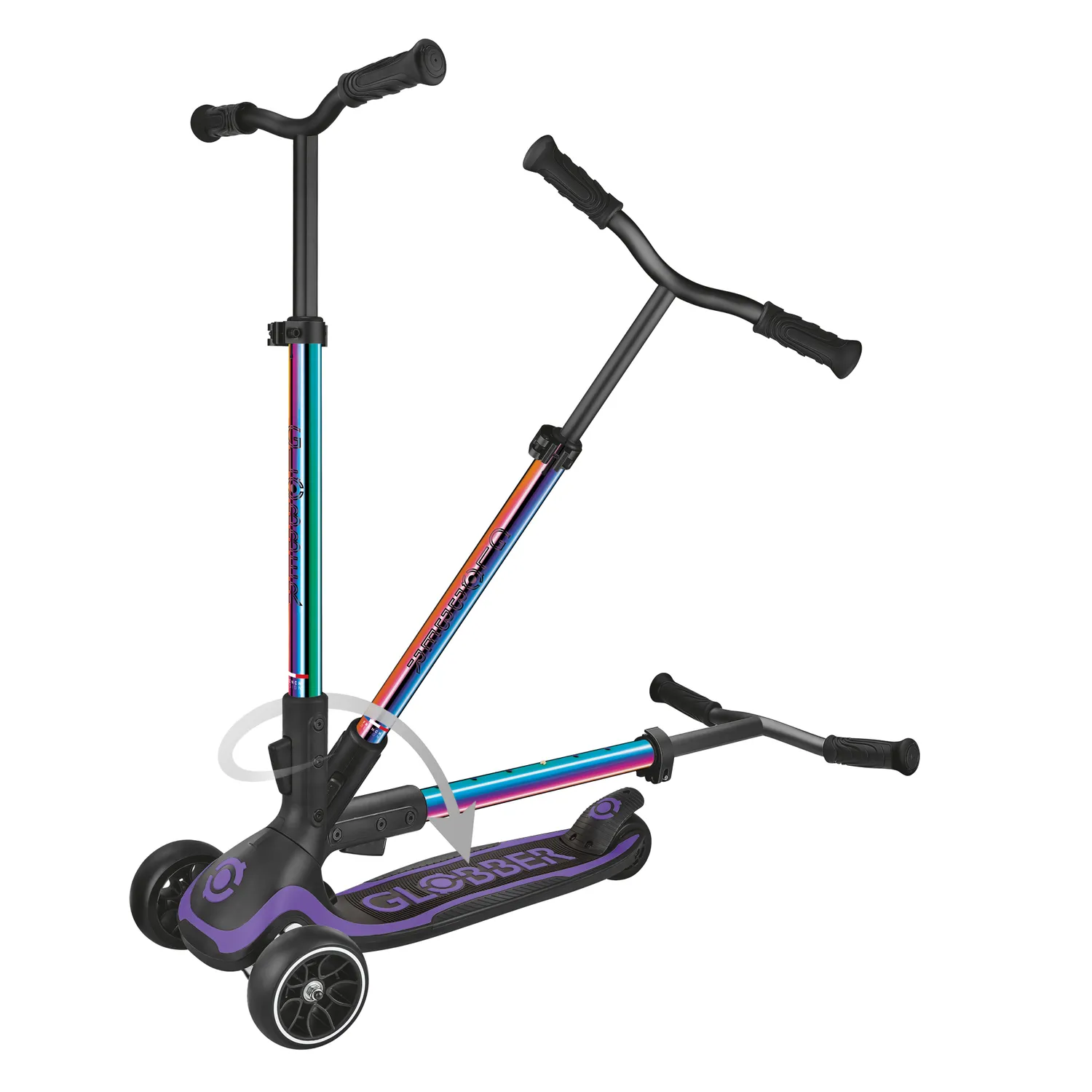 Globber Ultimum sparkcykel 3 hjul justerbar sväng