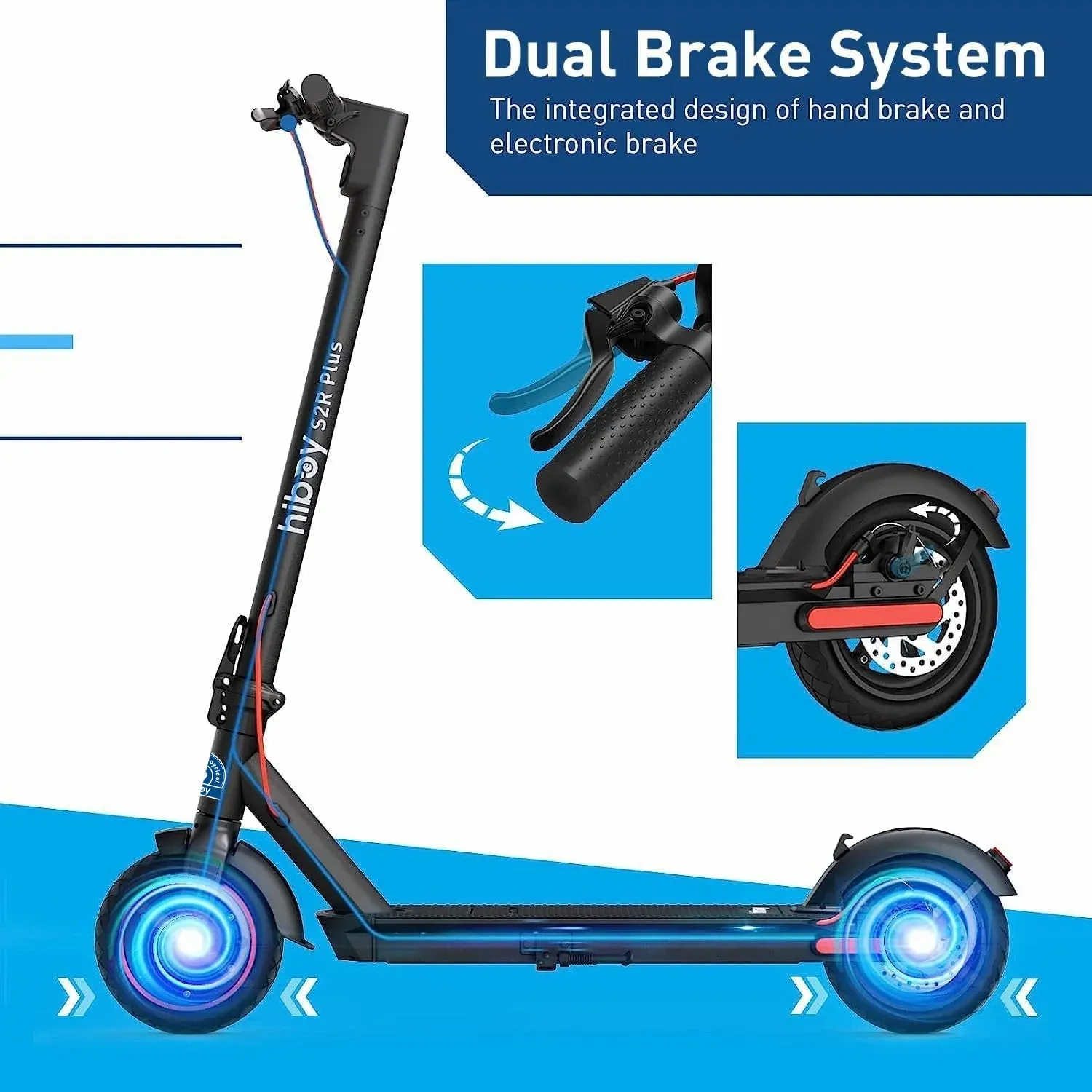 Hiboy S2R Plus elsparkcykel löstagbart batteri