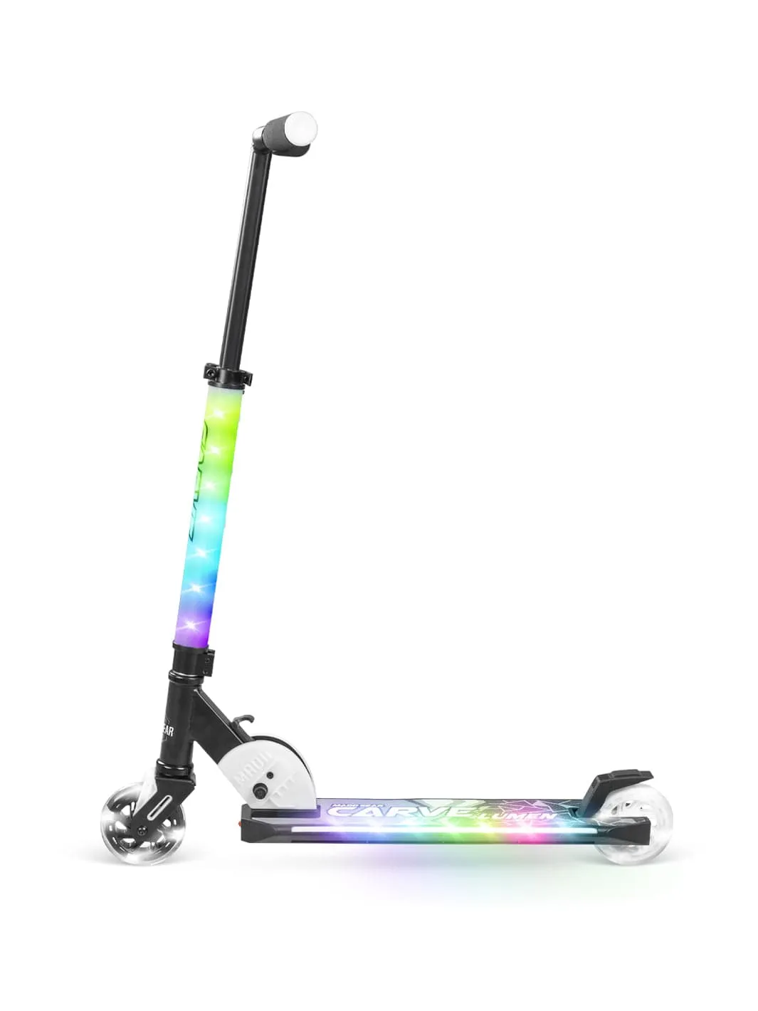 Madd Gear Carve Lumen sparkcykel med ljus hopfällbar