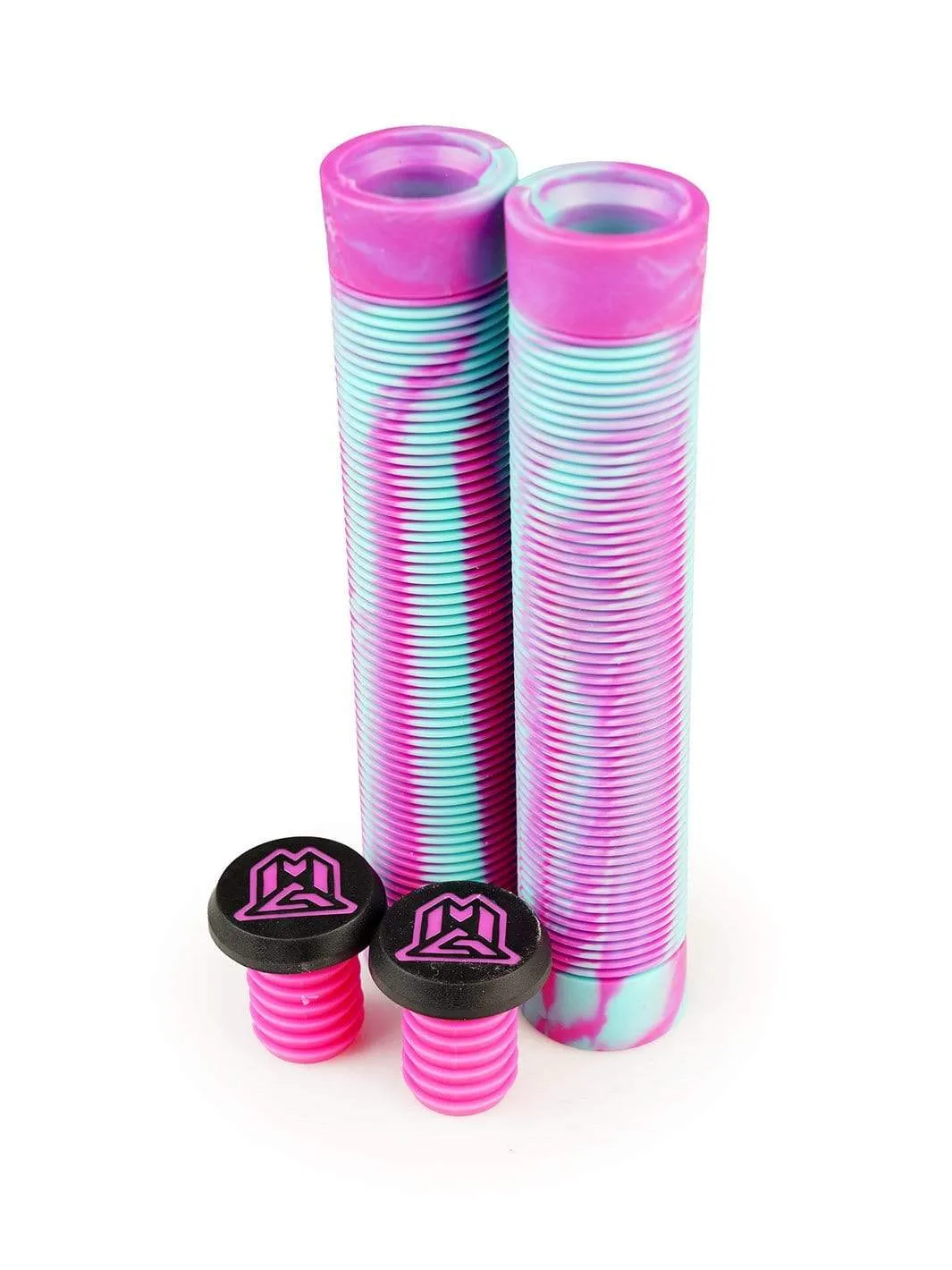 Madd Gear TPR Grind handtag 150 mm rosa/teal swirl