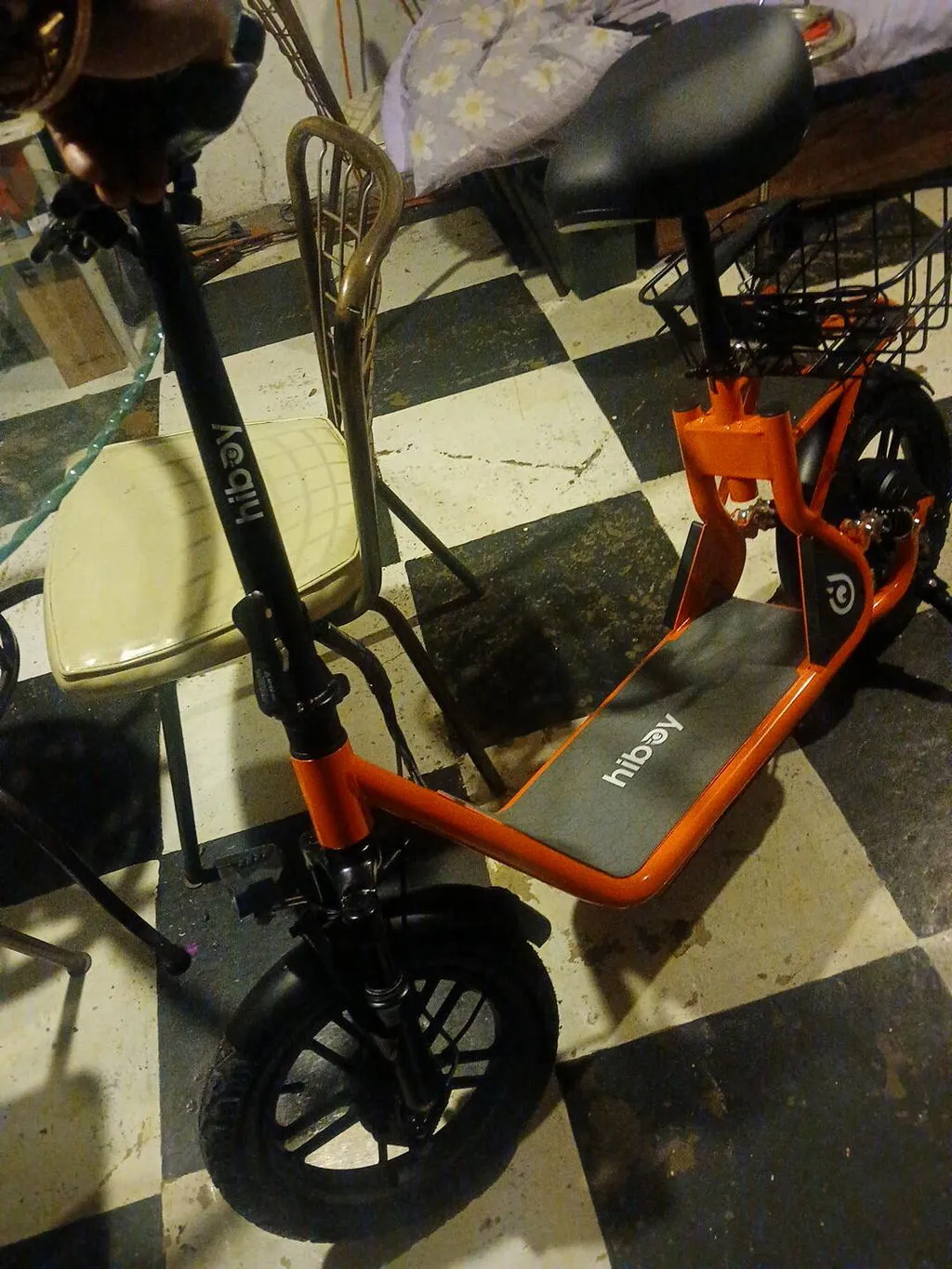 Hiboy Q2 elscooter med sadel vuxen orange