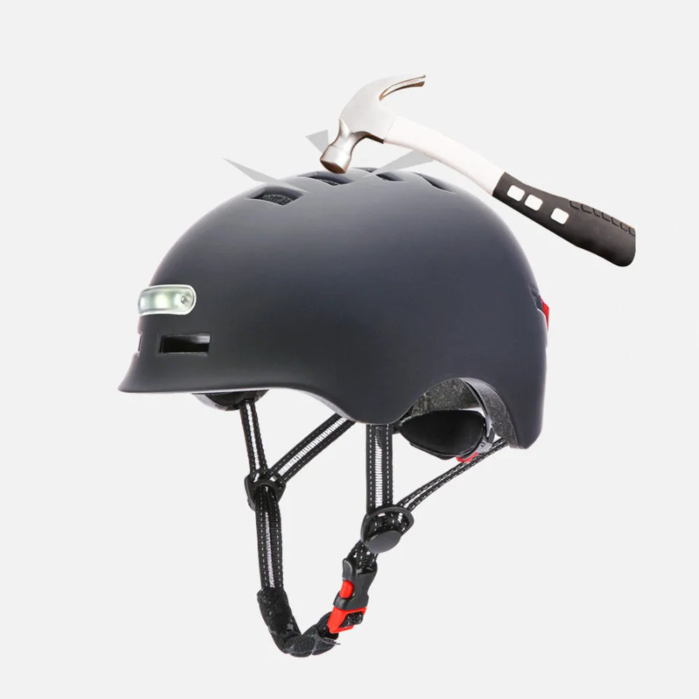 AOVO LED cykelhjälm L 58-61 cm med lampa