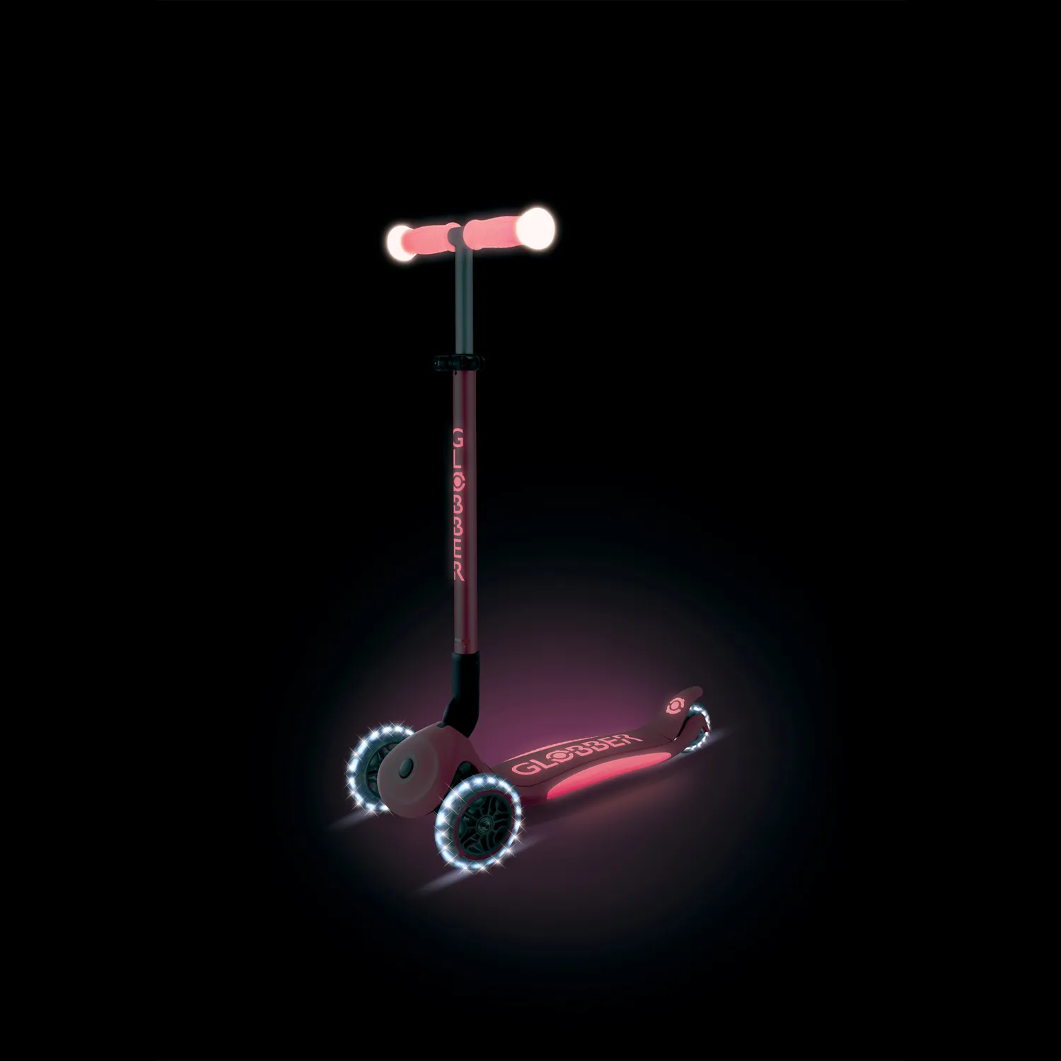 Globber Elite Lights Glow sparkcykel självlysande 3-hjul