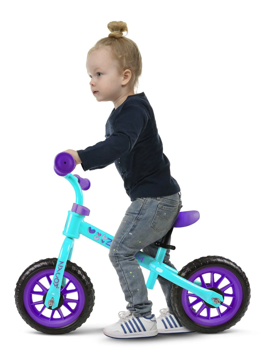 Zycom ZBike Light-Up balanscykel med hjälm turkos-lila lyshjul