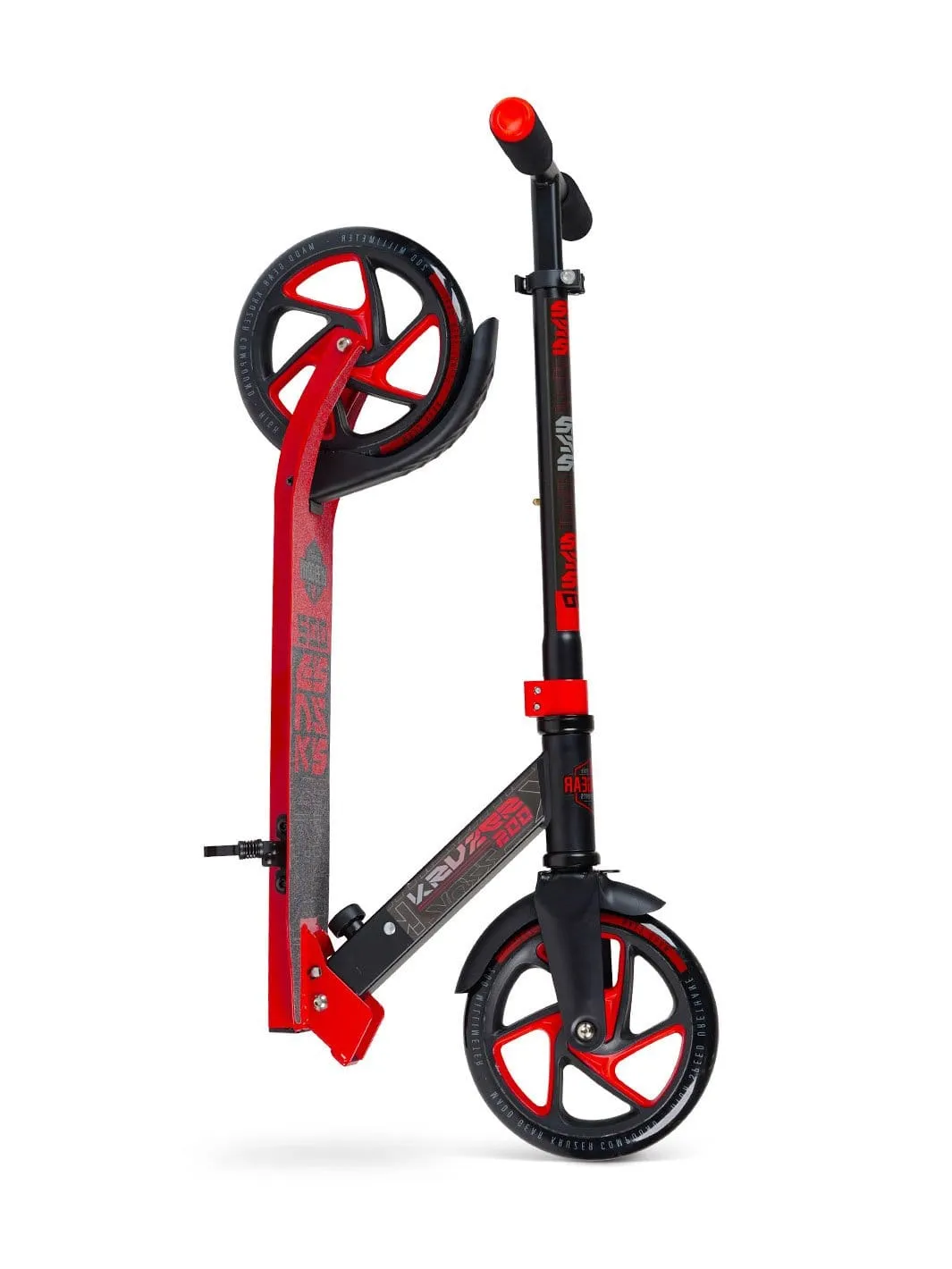 Madd Gear Kruzer 200 sparkcykel röd hopfällbar