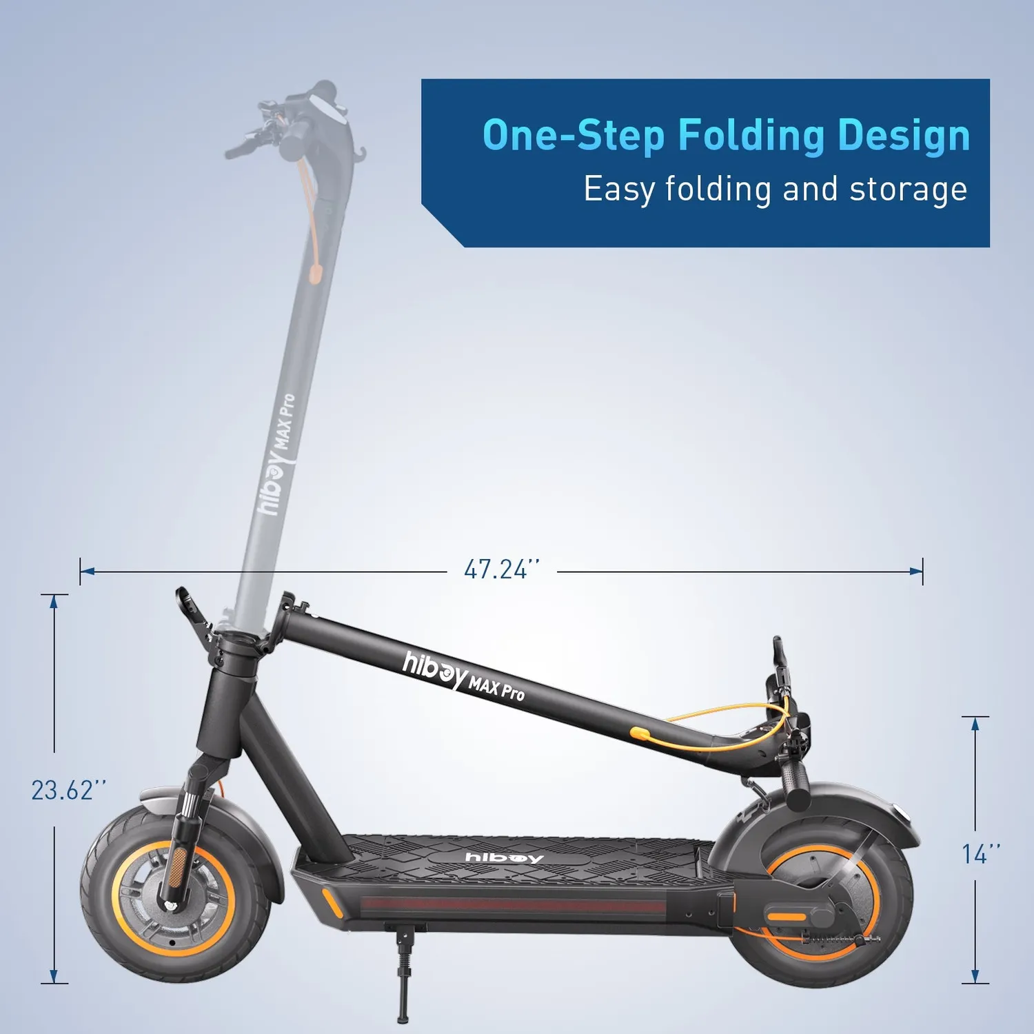 Hiboy MAX Pro elsparkcykel renoverad Basic