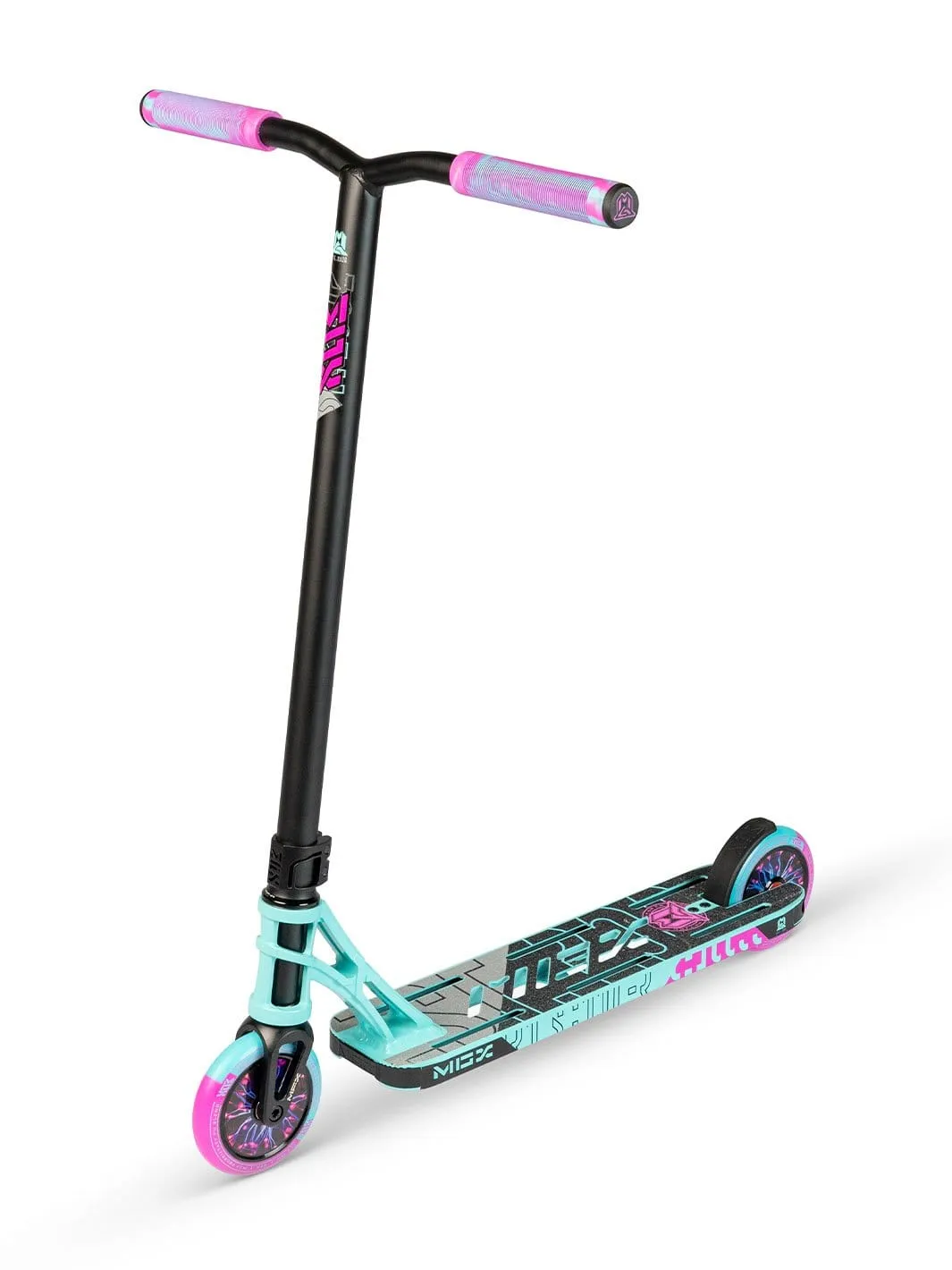 Madd Gear MGX P1 sparkcykel Teal Pink nybörjare