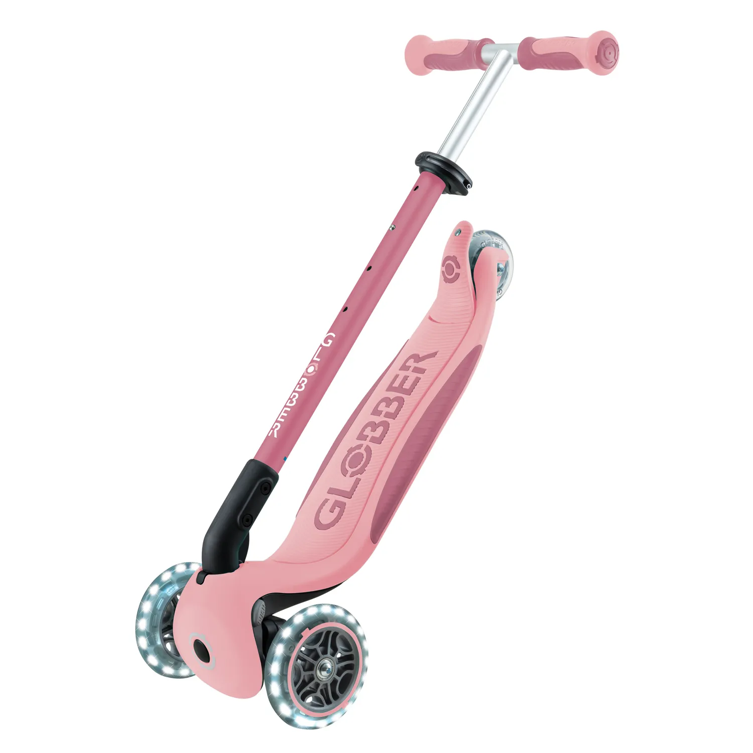 Globber Go-Up Deluxe Lights 360 sparkcykel sits