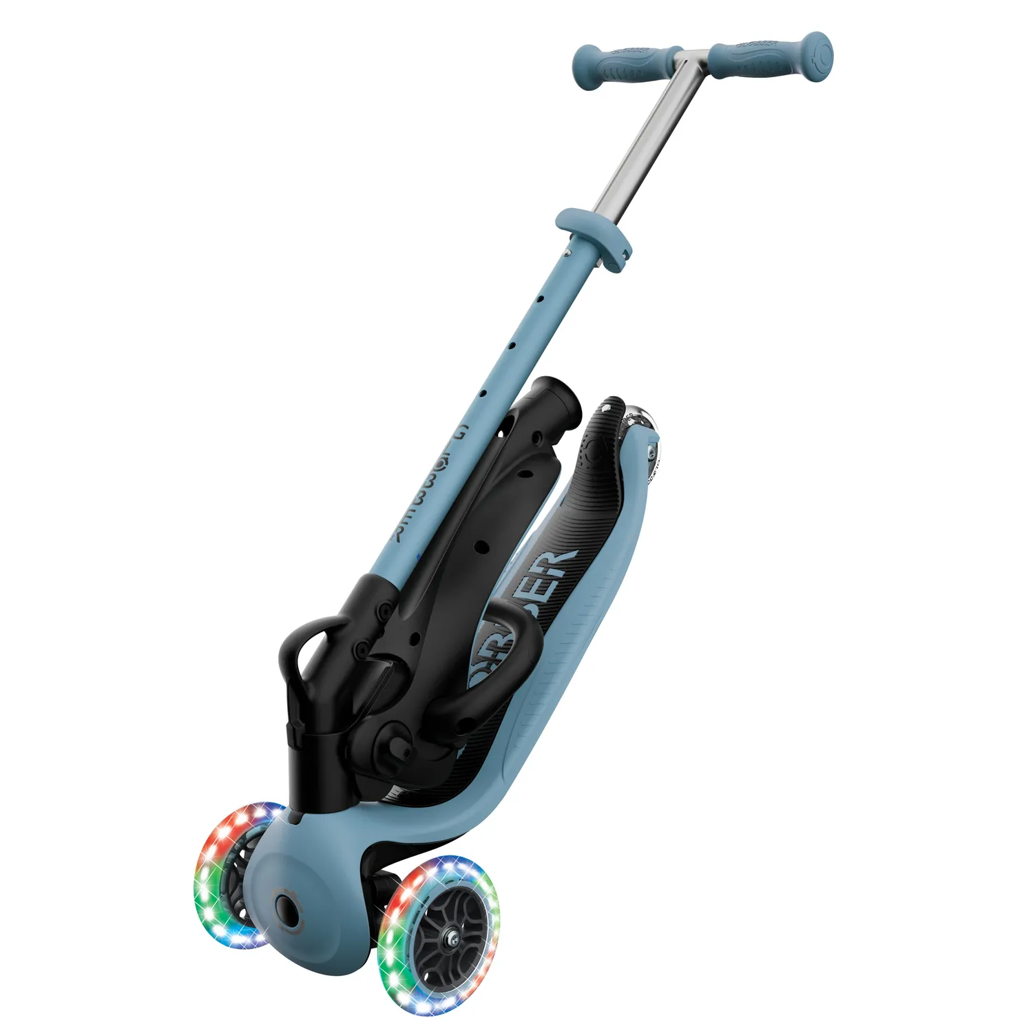 Globber Go Up Flip Lights 360 sparkcykel med sits 3-i-1
