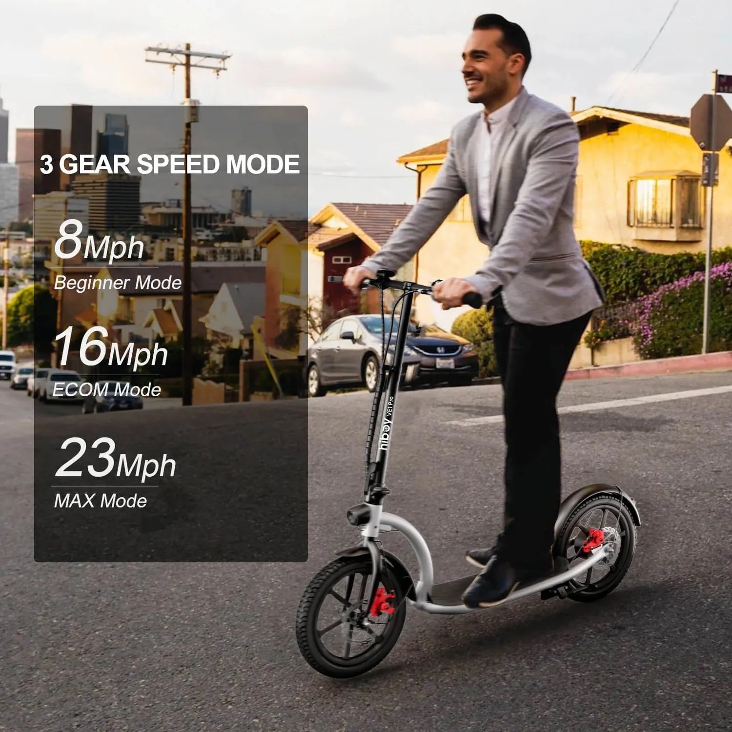 Hiboy VE1 Pro elsparkcykel 16 tum storhjul