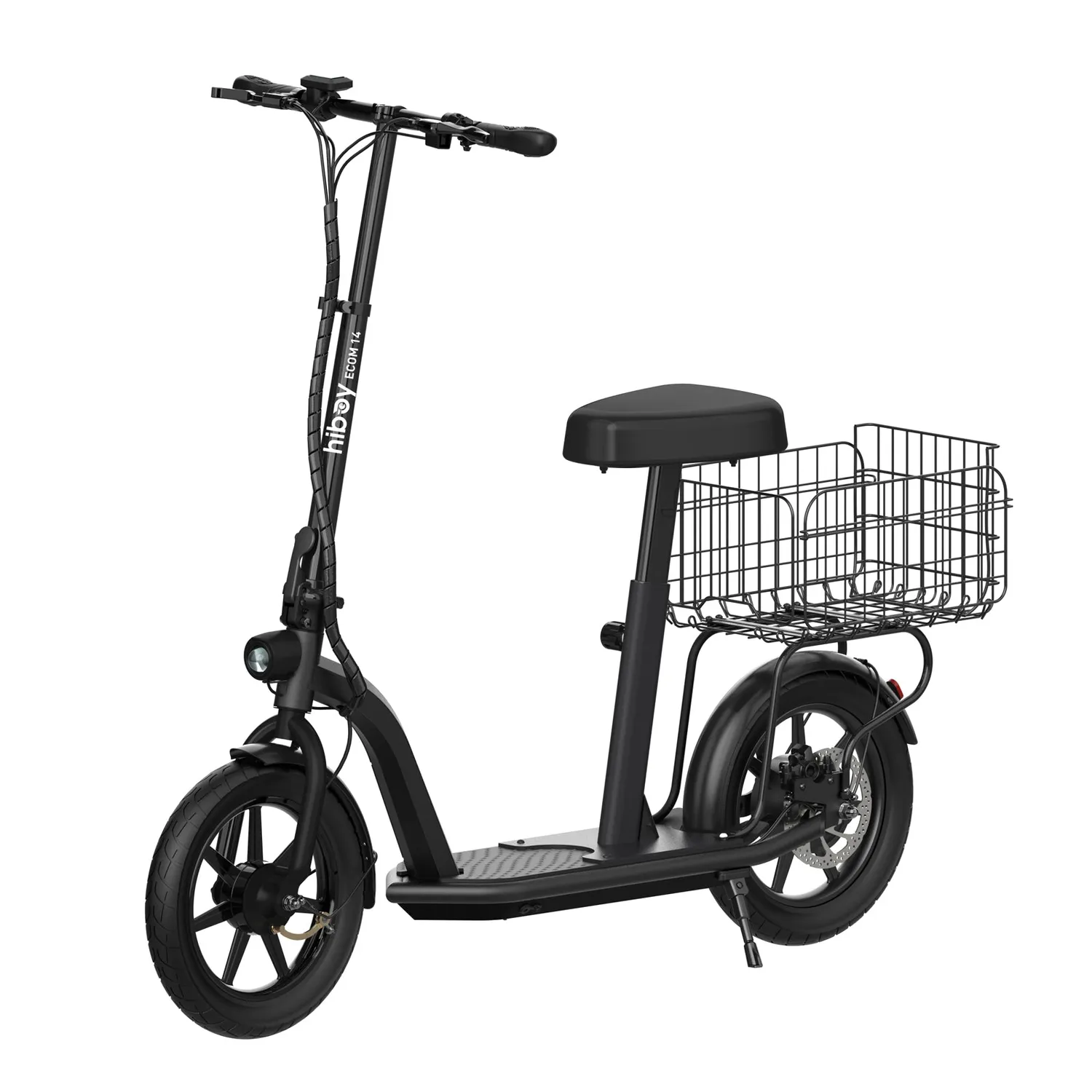 Hiboy ECOM 14 elsparkcykel silver renoverad stora hjul