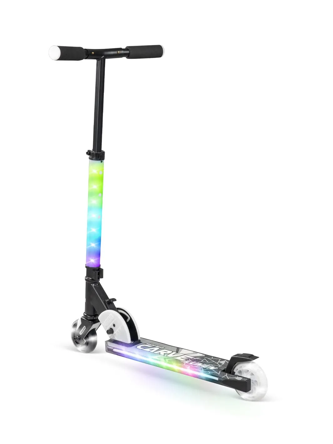 Madd Gear Carve Lumen sparkcykel med ljus hopfällbar