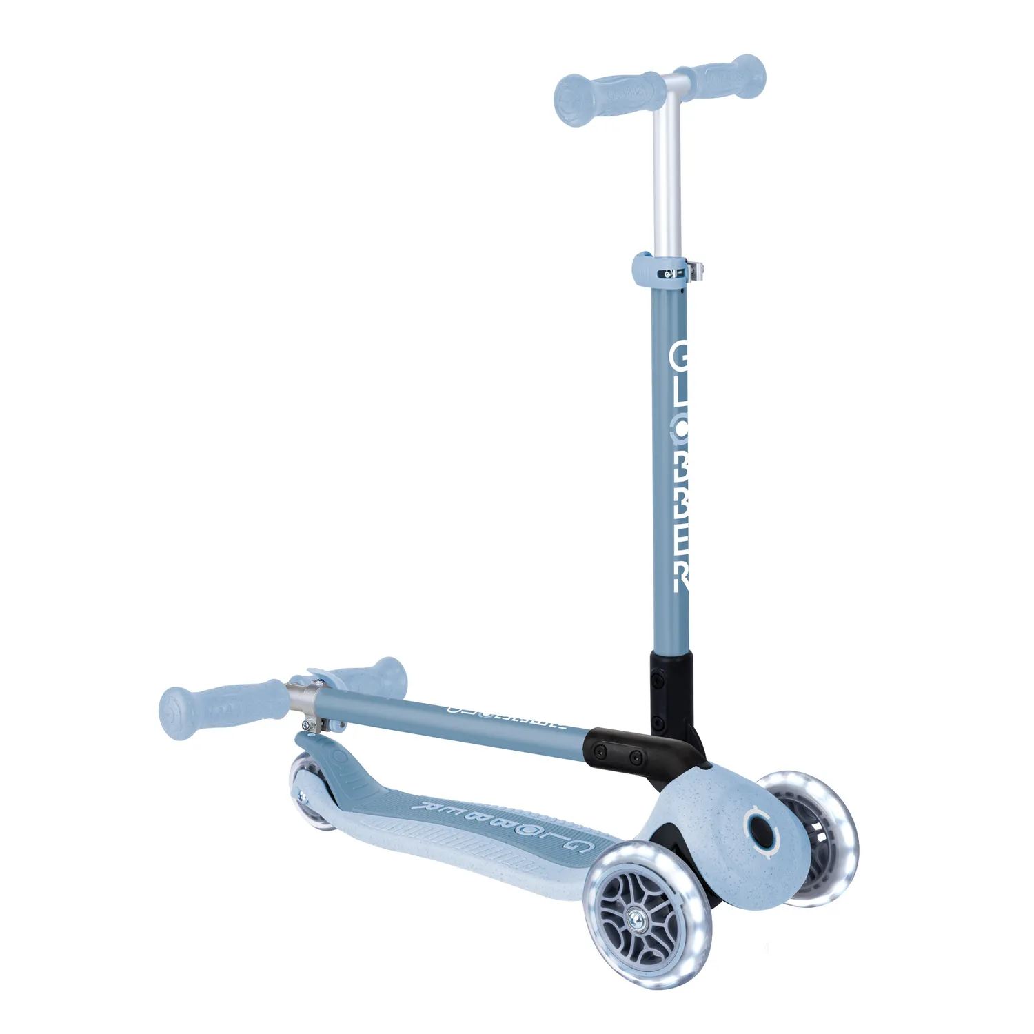 Globber Primo Foldable Lights sparkcykel Sunshine lysande hjul