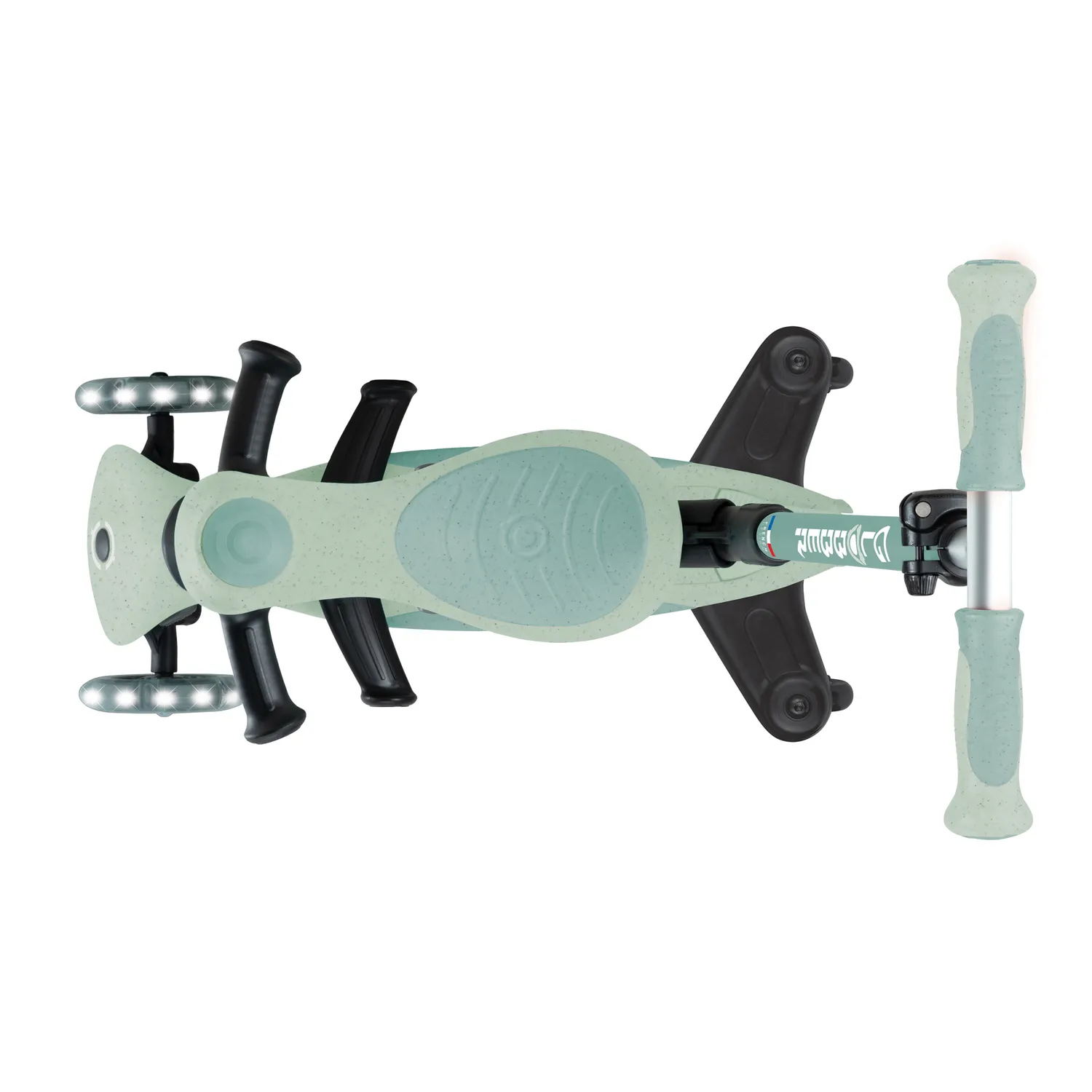 Globber Go Up Deluxe Lights 360 sparkcykel Sunshine 3-i-1
