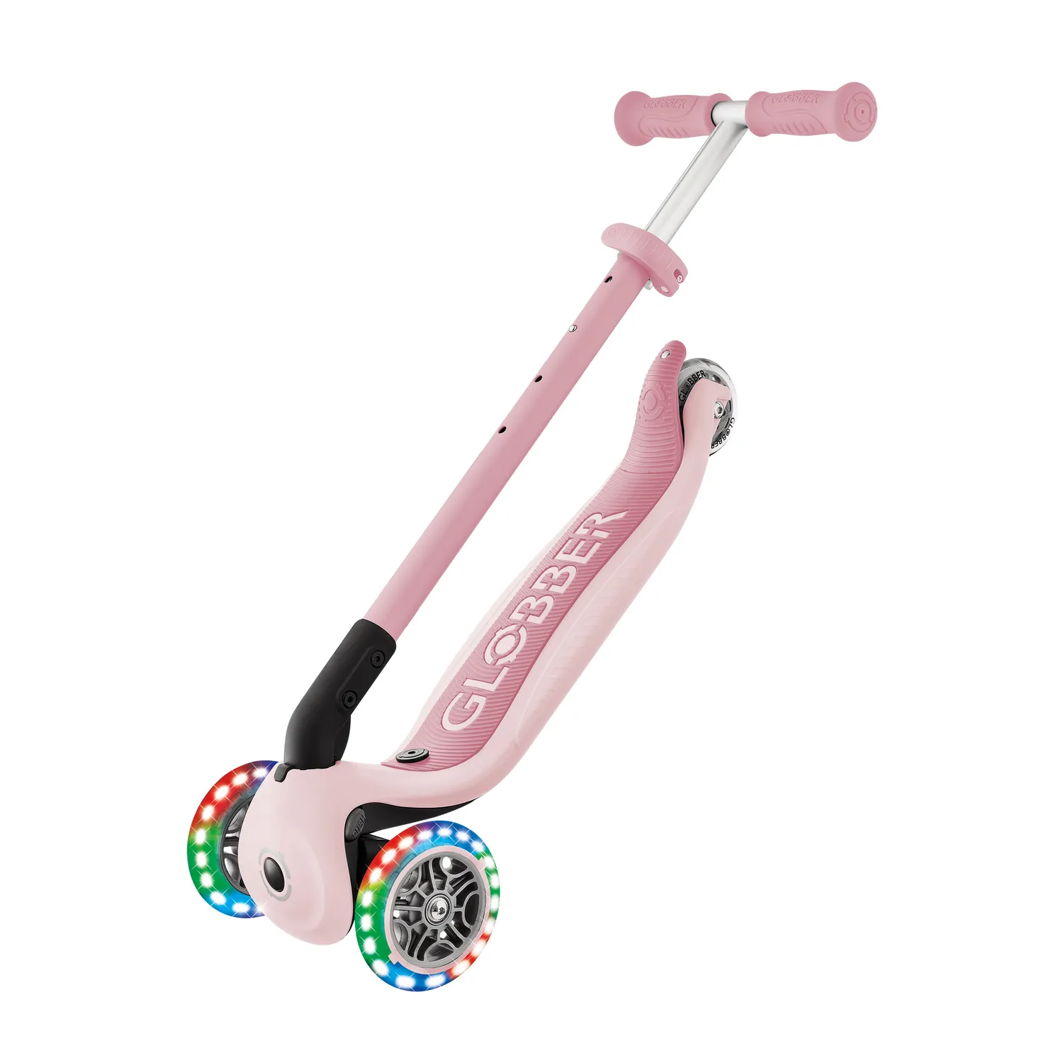 Globber Go Up Active Lights 360 sparkcykel föräldrastyr