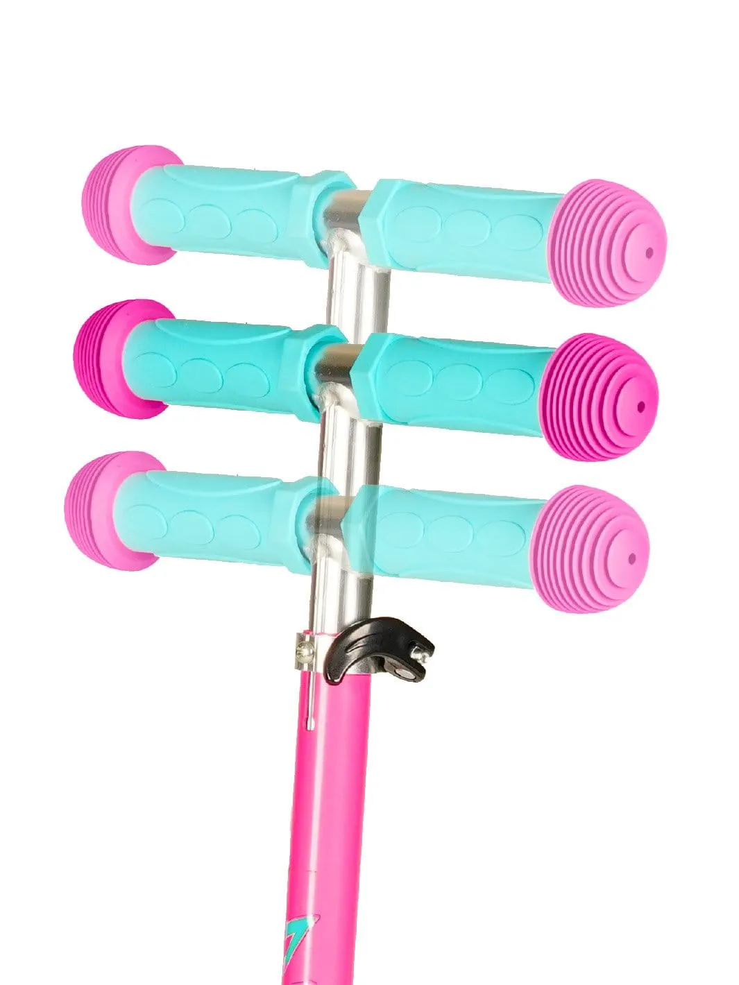 Zycom Zipper 3-hjulig sparkcykel turkos rosa hjälm