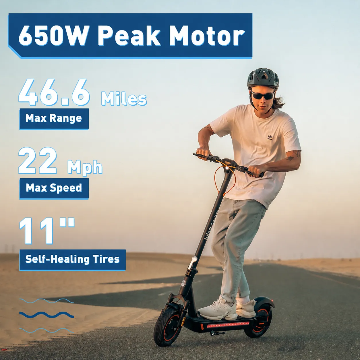 Hiboy MAX Pro elsparkcykel 11 tum lång räckvidd